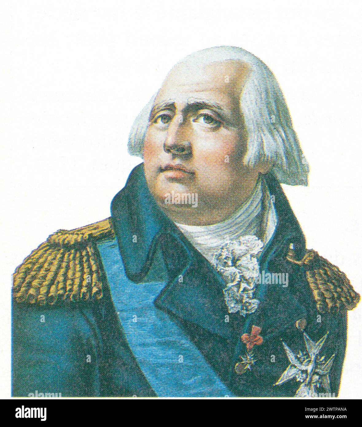 Louis XVIII — né le 17 novembre 1755 à Versailles sous le nom de Louis Stanislas Xavier de France et par ailleurs comte de Provence (1755-1795) — est Banque D'Images