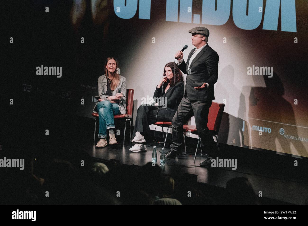 Copenhague, Danemark. 18 mars 2024. Le chanteur et compositeur anglais Pete Doherty a vu avec la réalisatrice Katia de Vidass lors d'un Q&A au festival du film documentaire CPH DOX à Brême à Copenhague. (Crédit photo : Gonzales photo/Alamy Live News Banque D'Images