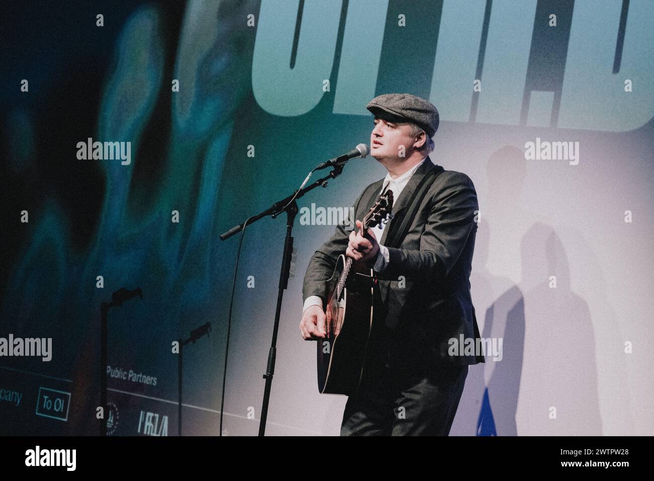 Copenhague, Danemark. 18 mars 2024. Le chanteur et compositeur anglais Pete Doherty interprète une chanson au festival du film documentaire CPH DOX à Brême à Copenhague. (Crédit photo : Gonzales photo/Alamy Live News Banque D'Images