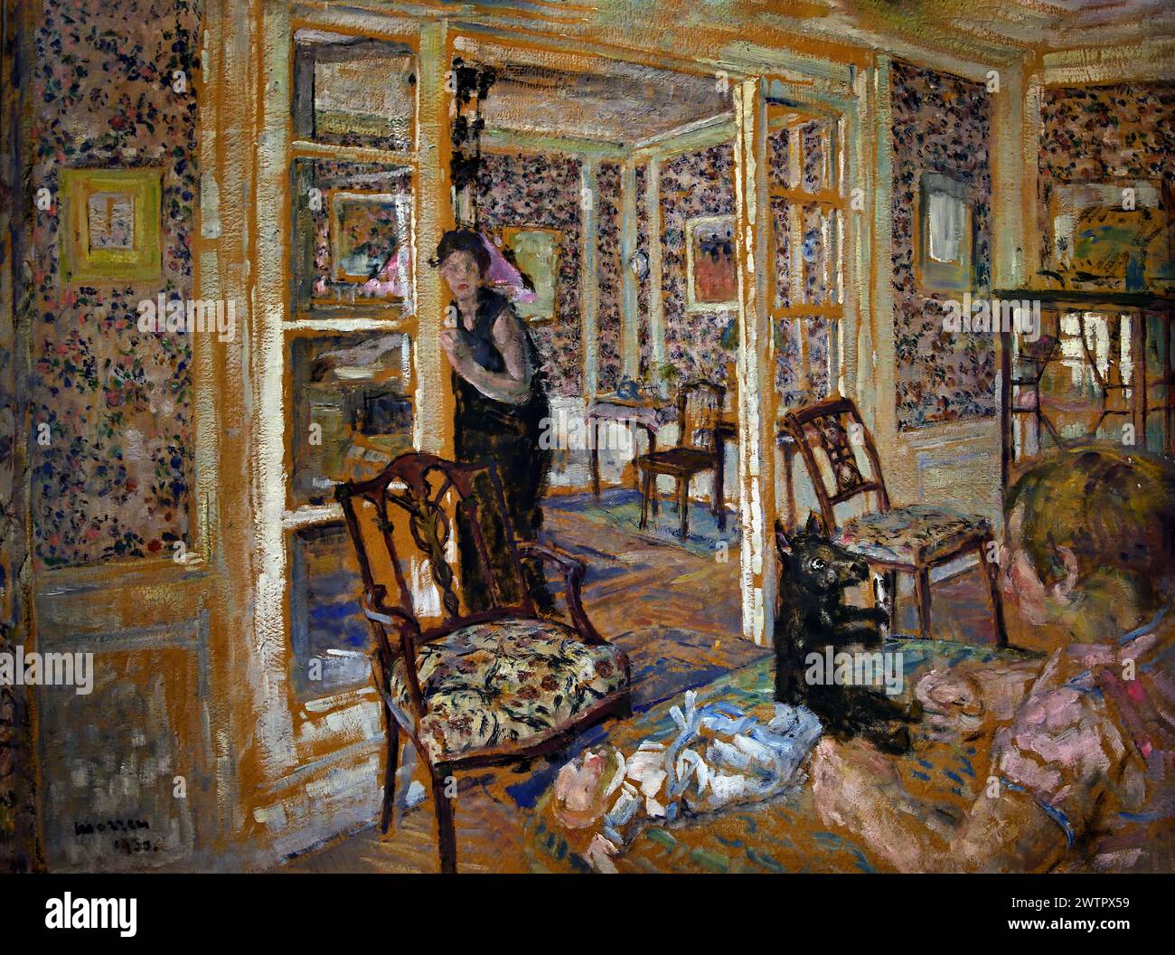 Intérieur 1930 par George Morren 1868-1941 Musée Royal des Beaux-Arts, Anvers, Belgique, Belgique. Banque D'Images