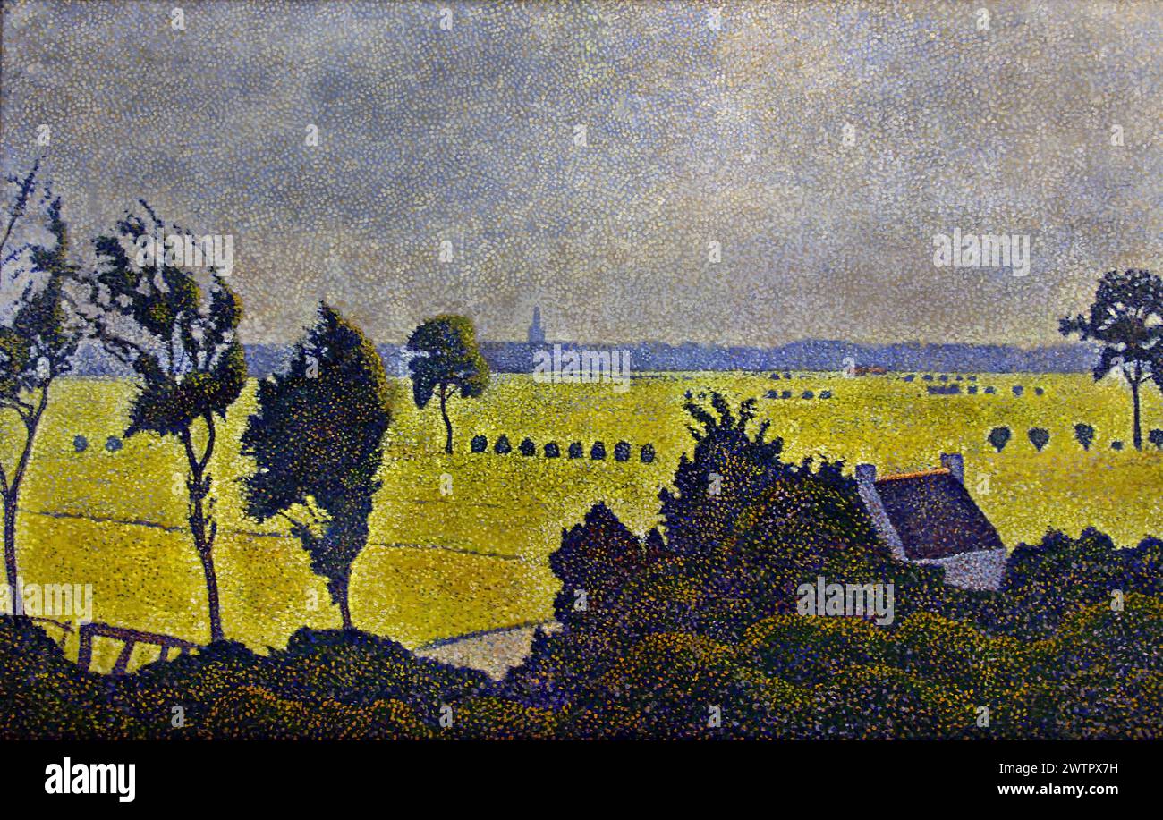 Paysage à Seneffe 1888 par Alfred William Finch ( Willy ) 1854-1930 Belgique Belgique Musée Royal des Beaux-Arts, Anvers, Belgique, Belgique. Banque D'Images