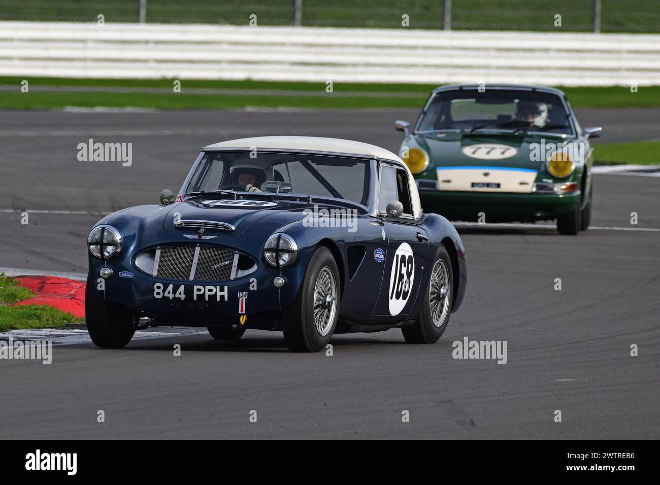 Michael Russell, Gordon Russell, Austin Healey 3000, RAC Pall Mall Cup pour pré '66 GT et Touring Cars pré'63 GTS et pré'60 Sports Cars, trois heures Banque D'Images