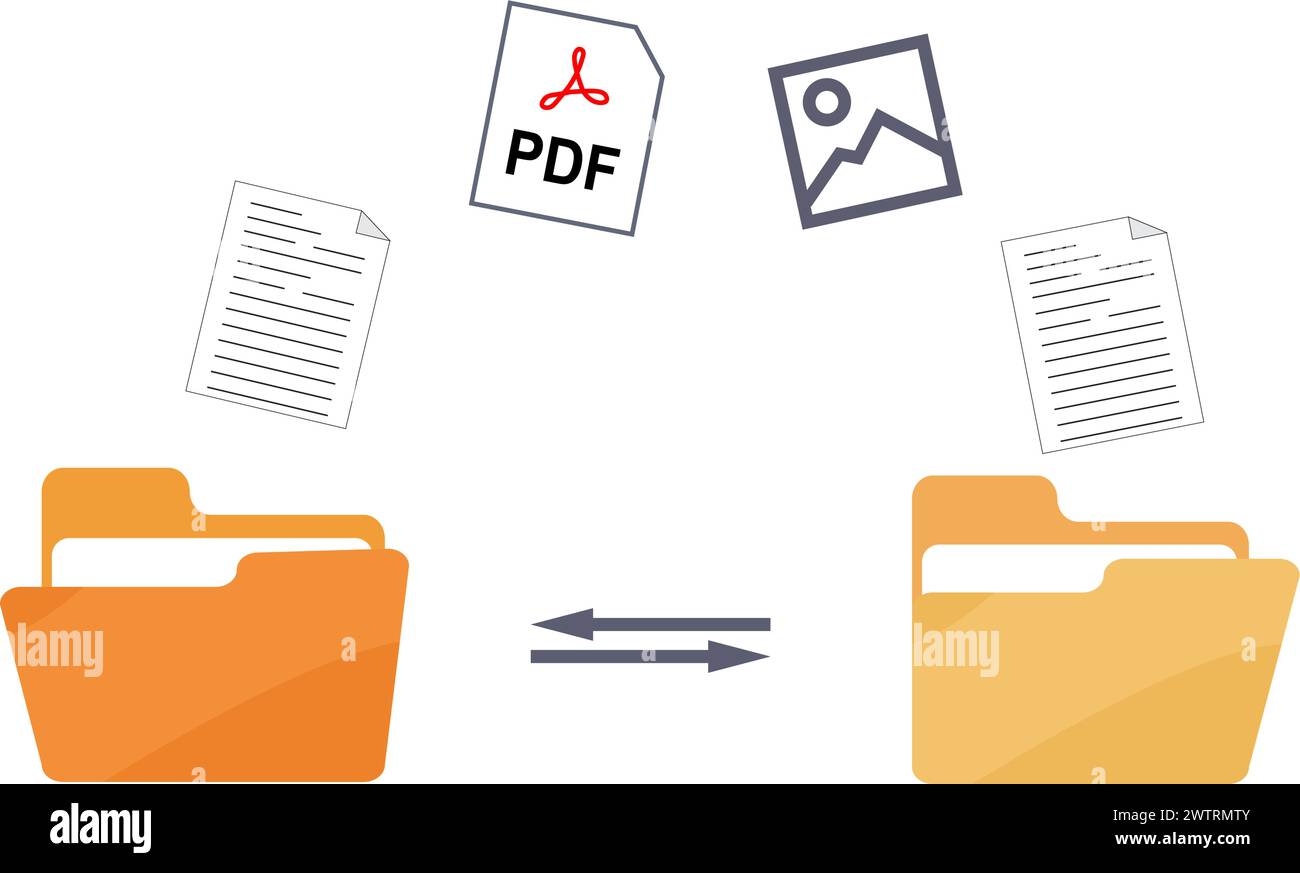 File Folder Icon Image Banque D images Vectorielles Alamy