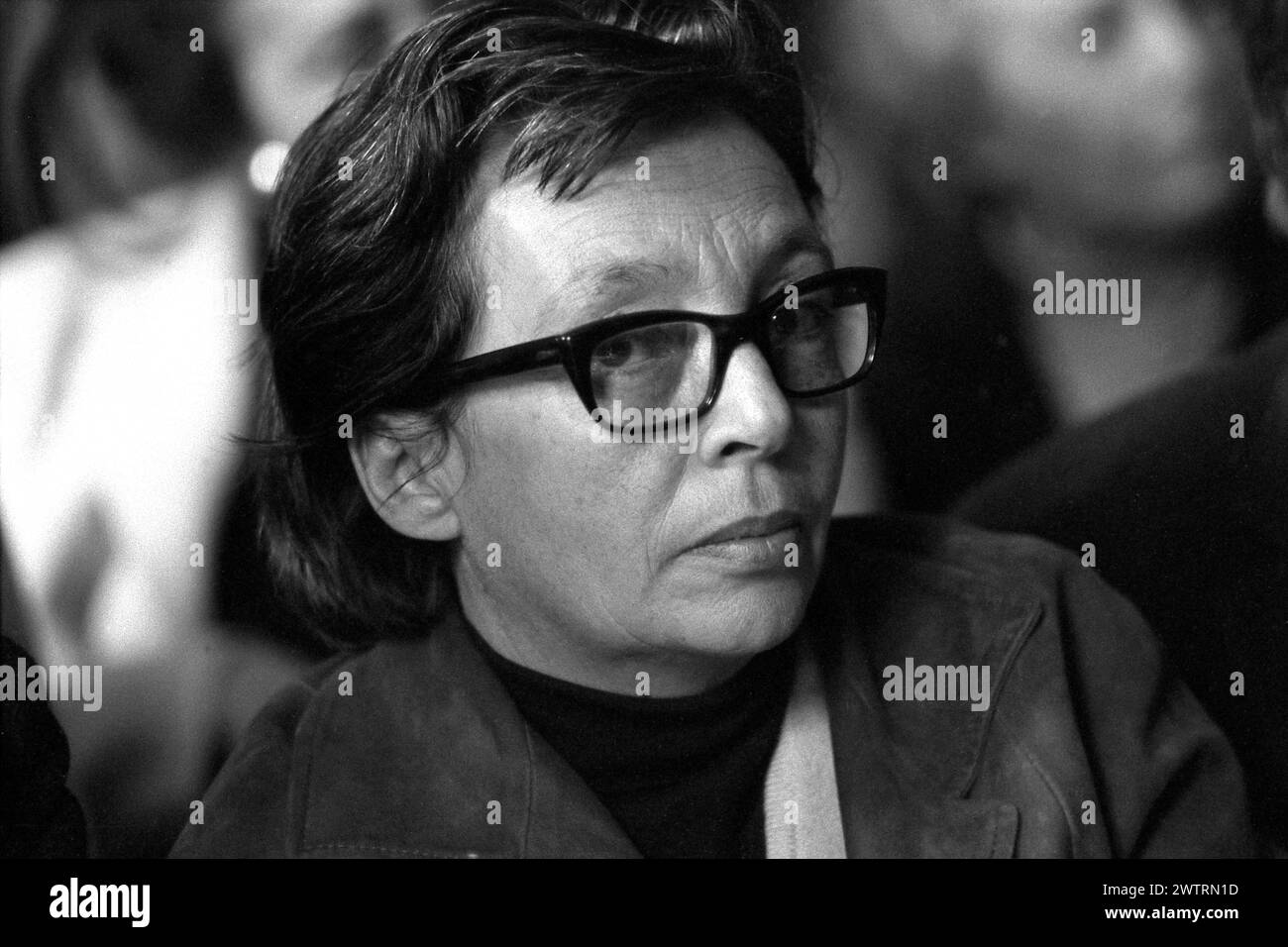 Portrait de Marguerite Duras vers 1968 ©Serge Hambourg/opale.photo Banque D'Images