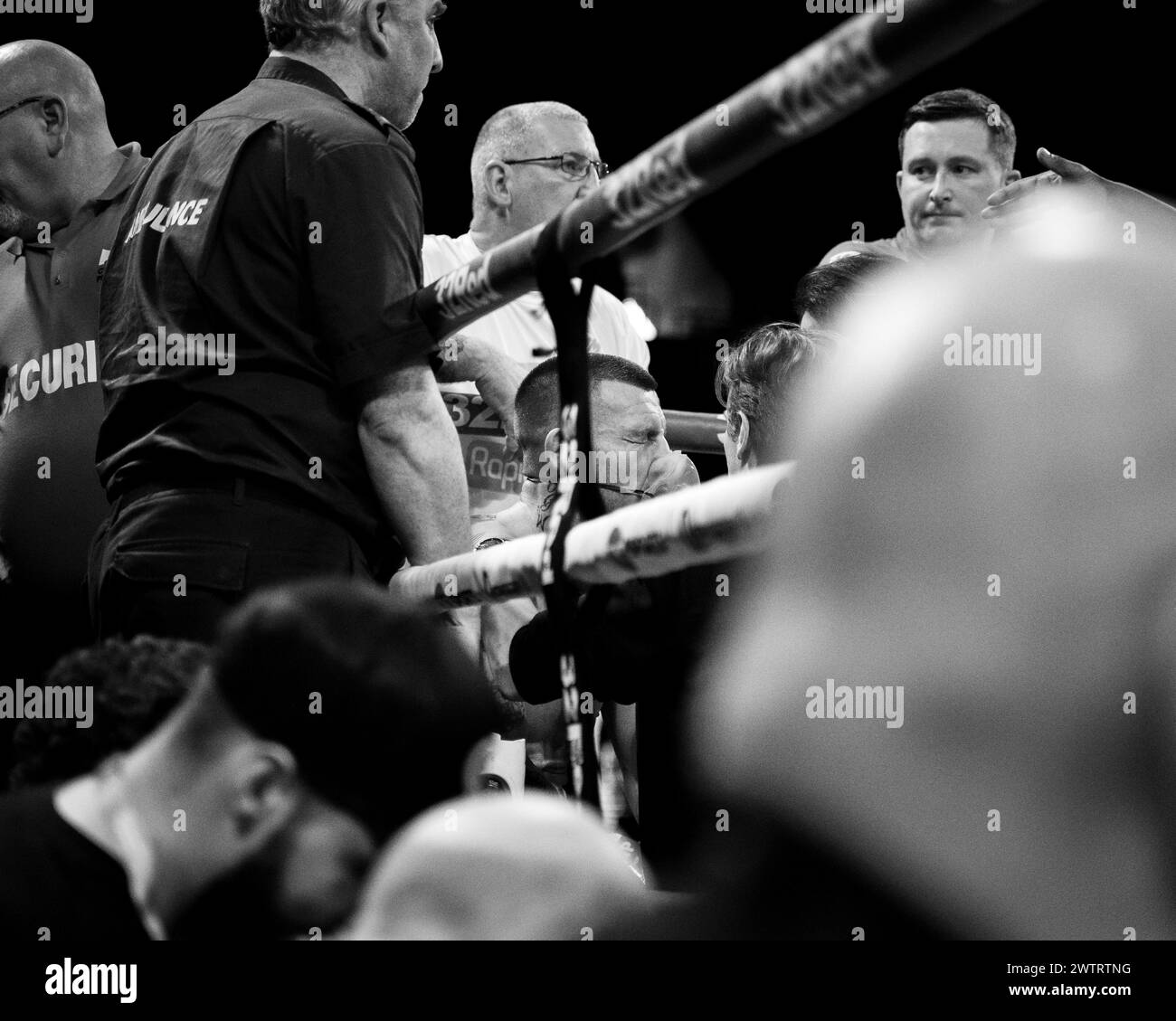 Hamzah Sheeraz v. Liam Williams - WBC Silver et Commonwealth Middleweight Championships pendant Queensberry promotions Show Sheeraz vs Williams à Copper Box Arena le samedi 10 février 2024 à LONDRES, ANGLETERRE. Banque D'Images