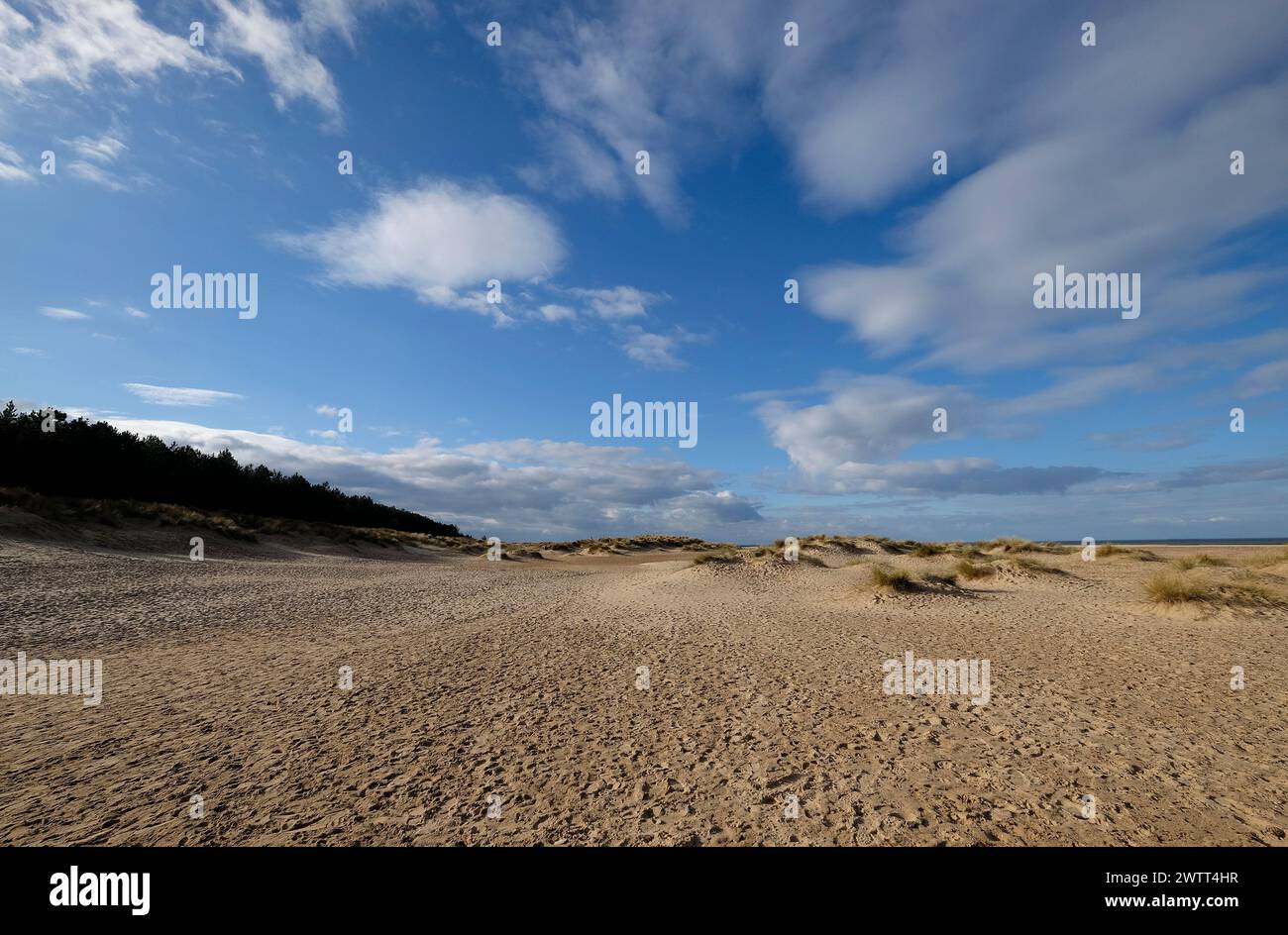 Wells-next-the-sea beach, North Norfolk, Angleterre Banque D'Images