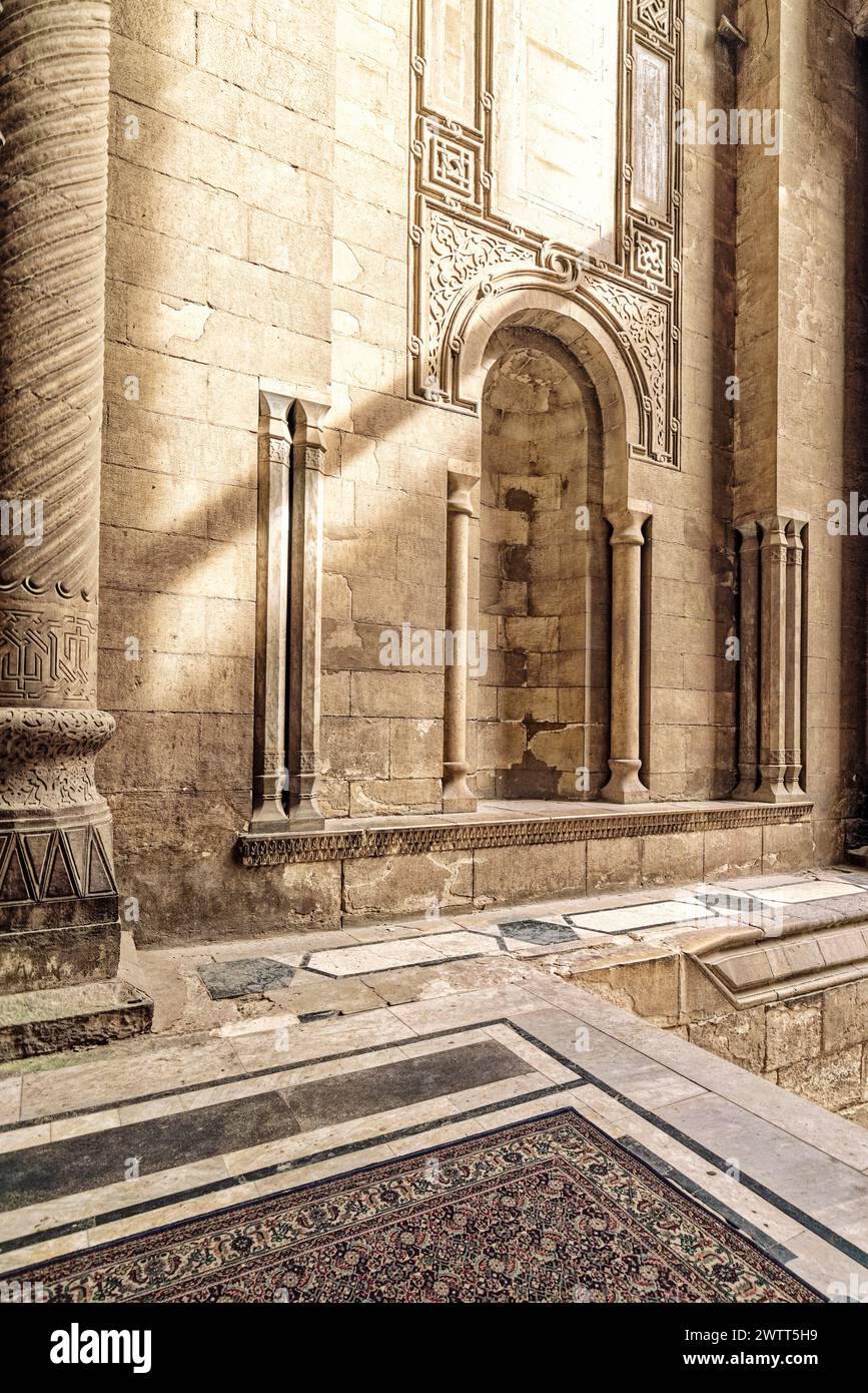 Mosquée Al-Rifa'i au Caire islamique, Egypte Banque D'Images