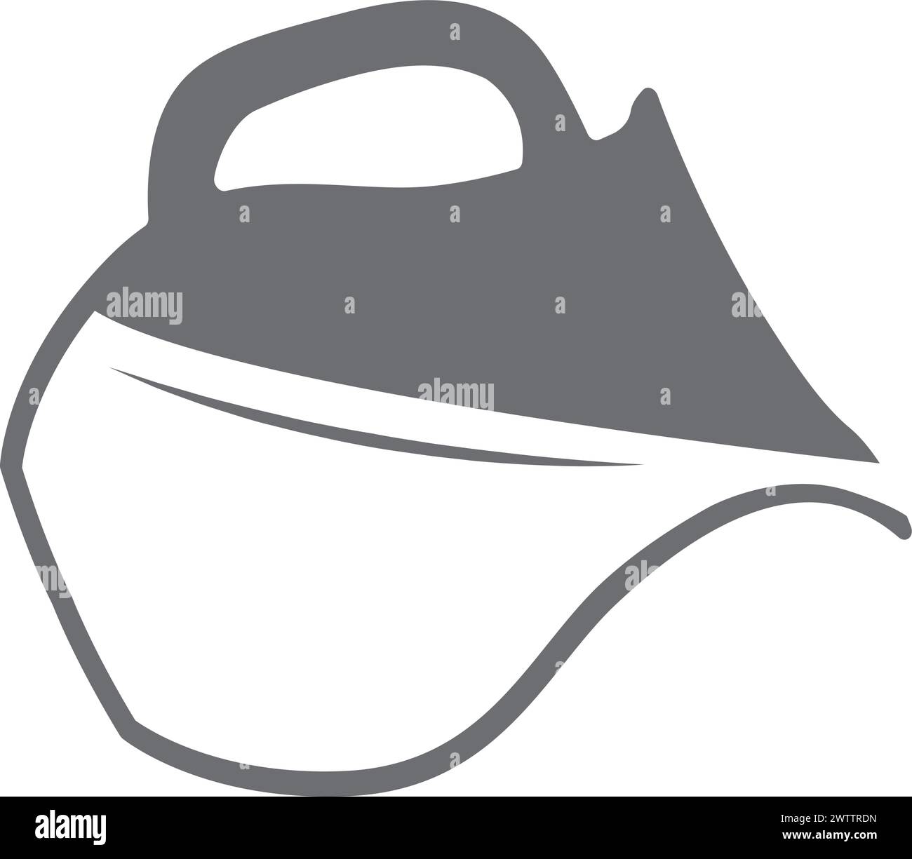 Pichet à lait noir. Pichet avec boisson versée Illustration de Vecteur