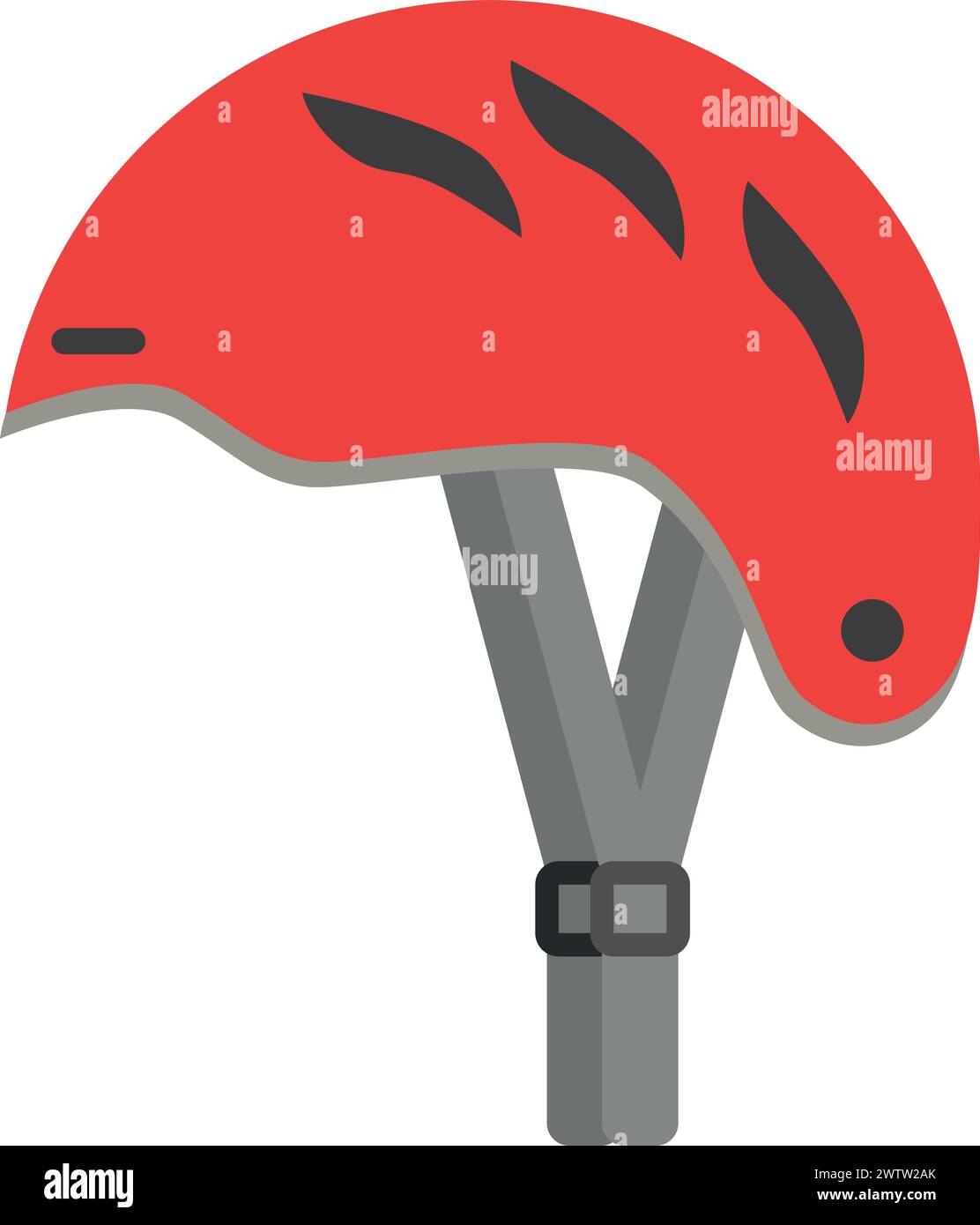 Icône de couleur du casque de vélo de sécurité. Protection des cyclistes Illustration de Vecteur