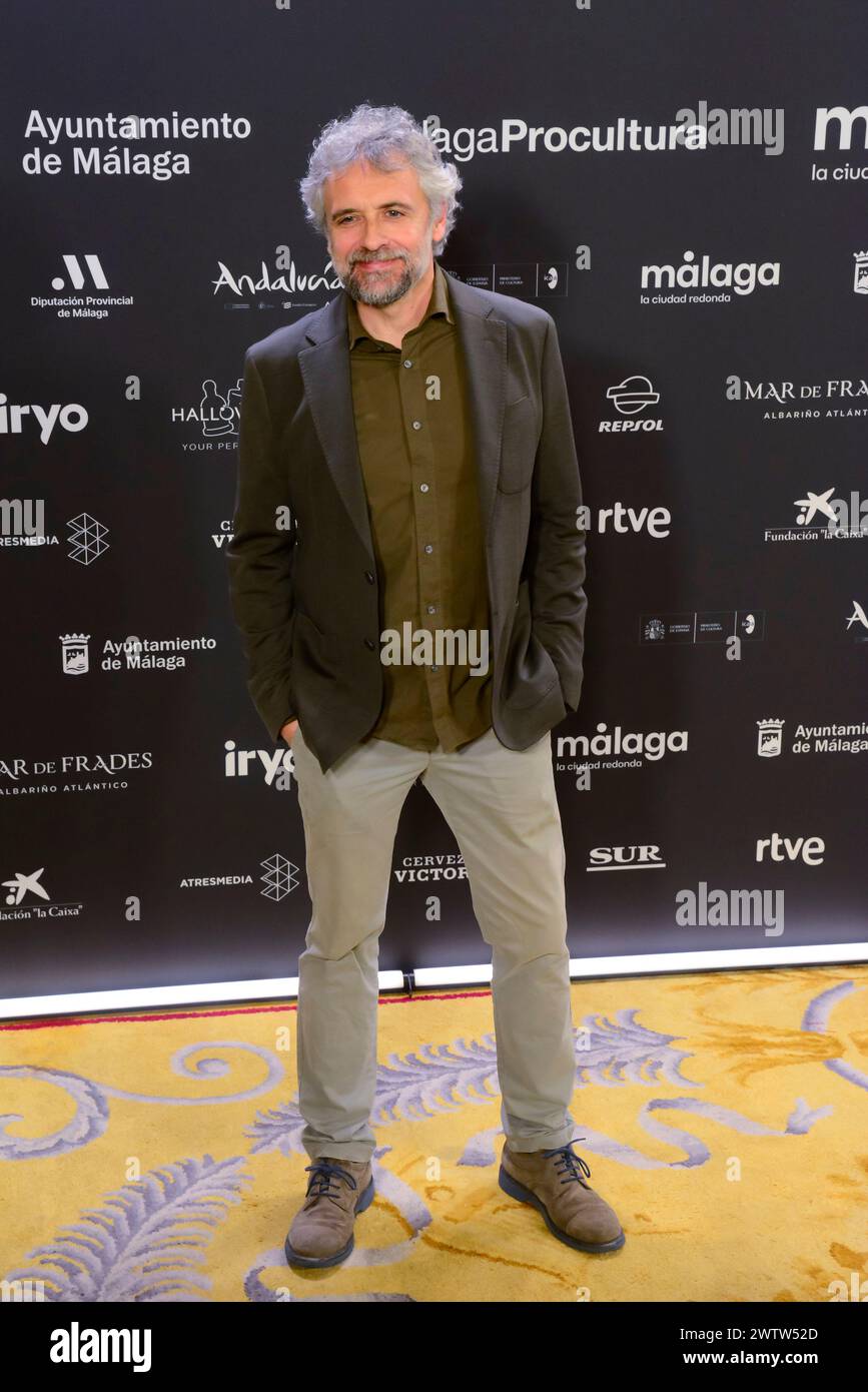 Pau Dura a posé pour les médias lors de la photocall tapis rouge de la 27ème présentation du Festival de Malaga (Festival de Málaga 27) au Théâtre Royal de Madrid Espagne le 15 février 2024 Banque D'Images