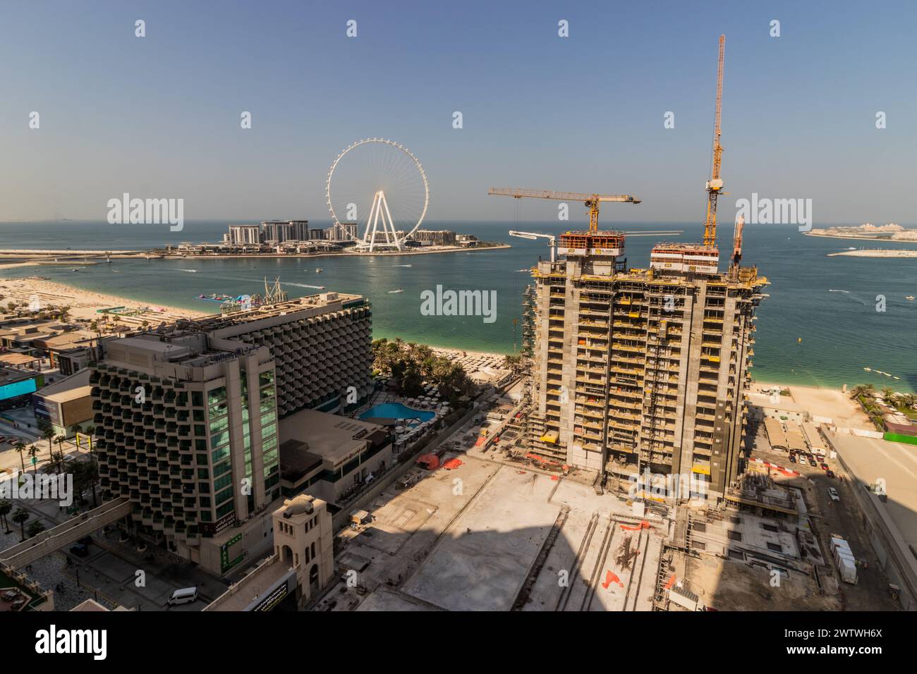 DUBAÏ, Émirats arabes Unis - 28 OCTOBRE 2021 : roue d'observation AIN Dubai à Dubaï, Émirats arabes Unis. Banque D'Images