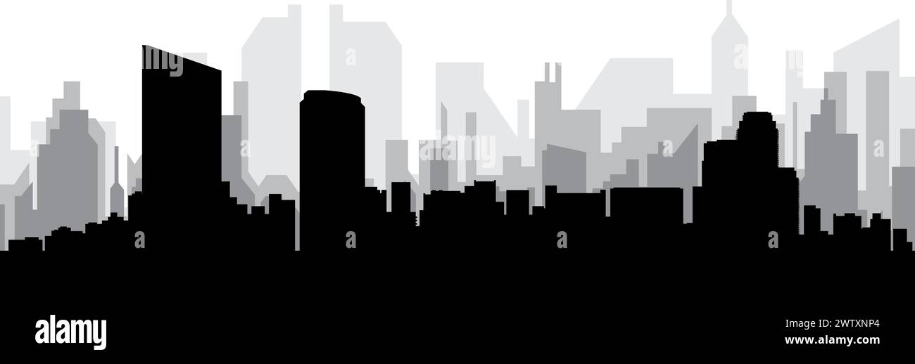 Panorama urbain de GRAND RAPIDS, ÉTATS-UNIS Illustration de Vecteur