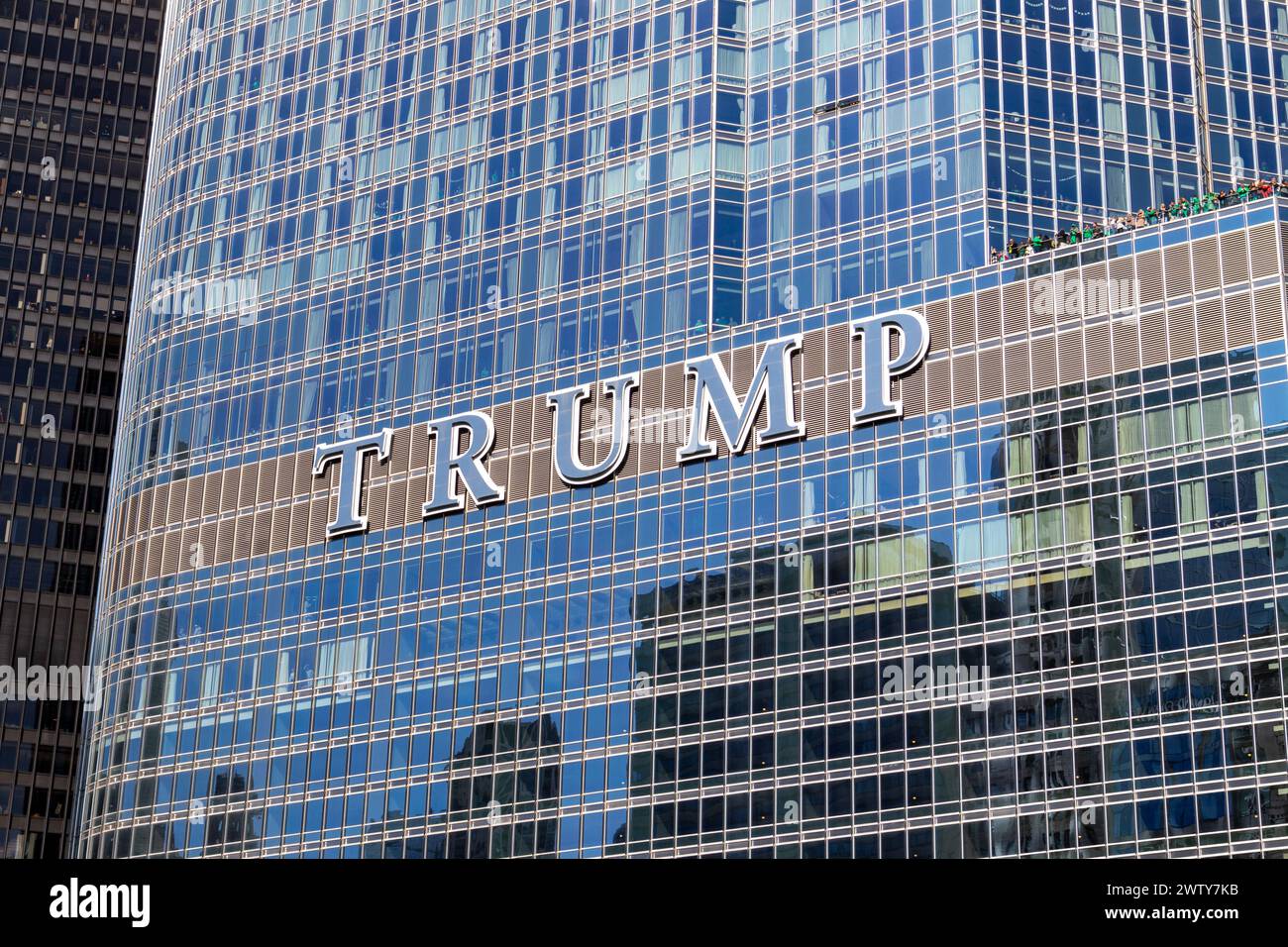 Trump Tower Building dans le centre-ville de Chicago Illinois USA Banque D'Images