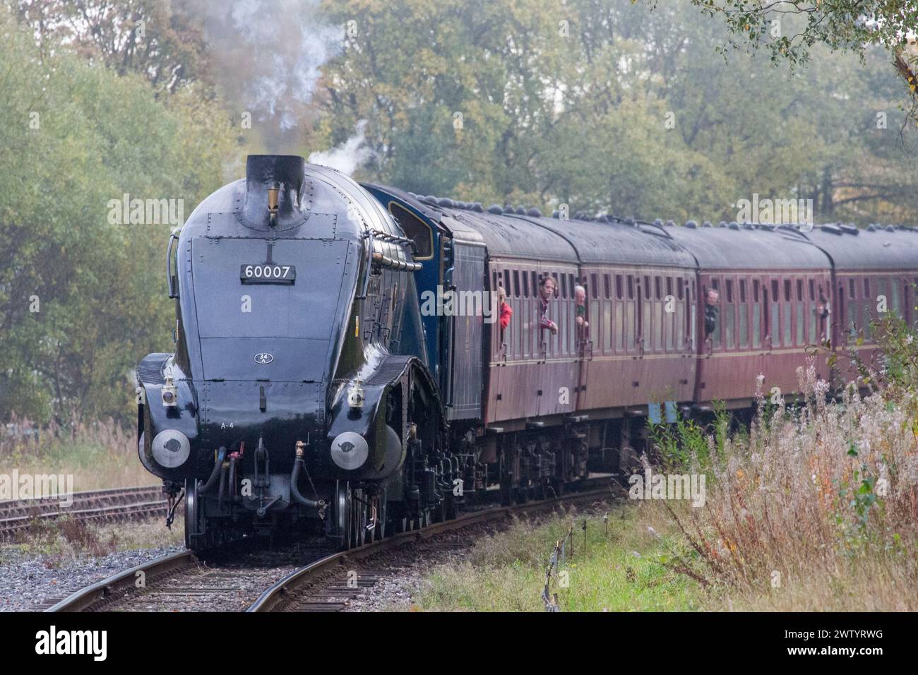 Sir Nigel Gresley, train à vapeur de l'East Lancs Railway Banque D'Images