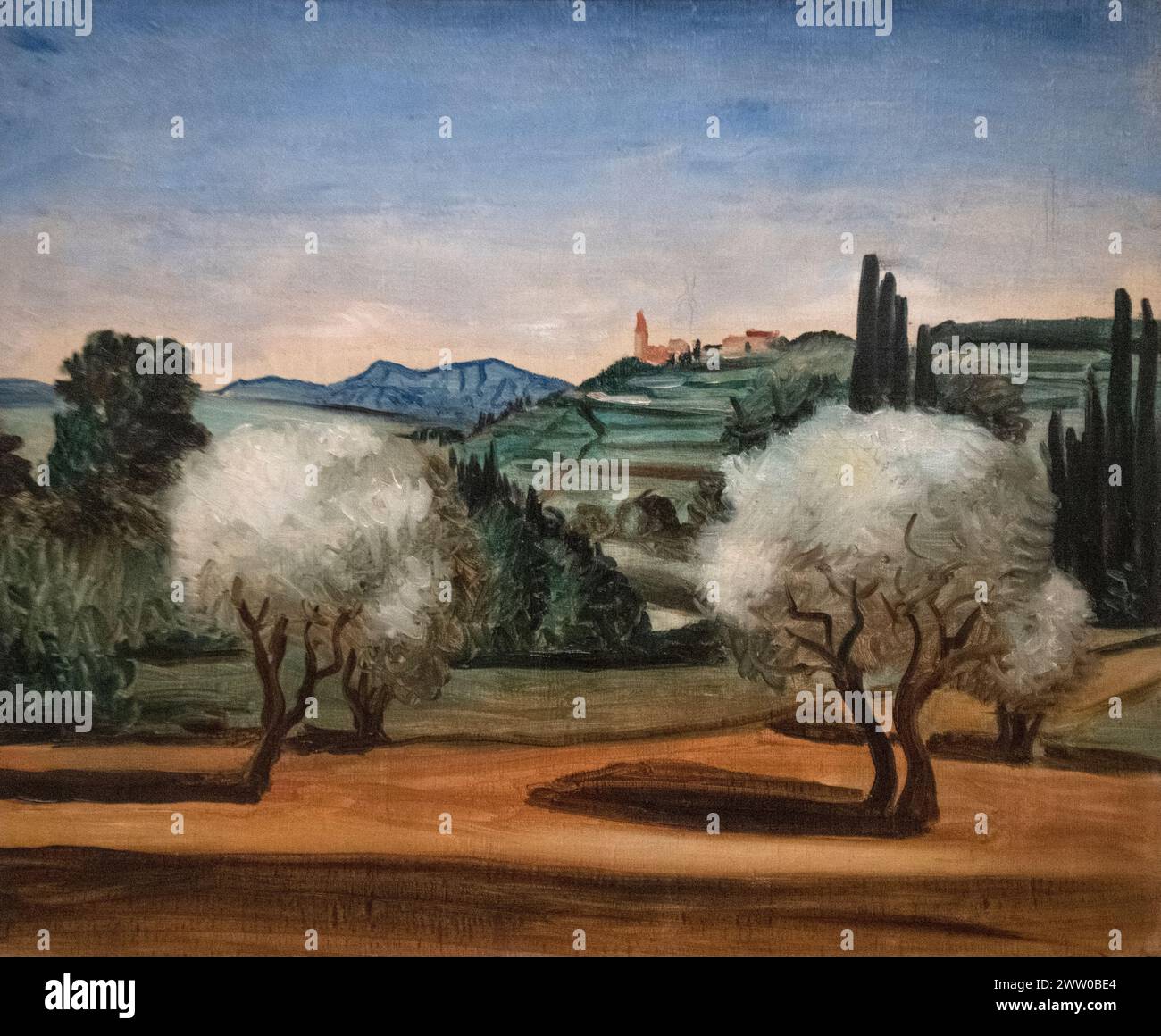 André Derain : 'paysage avec oliviers' (vers 1930) Banque D'Images