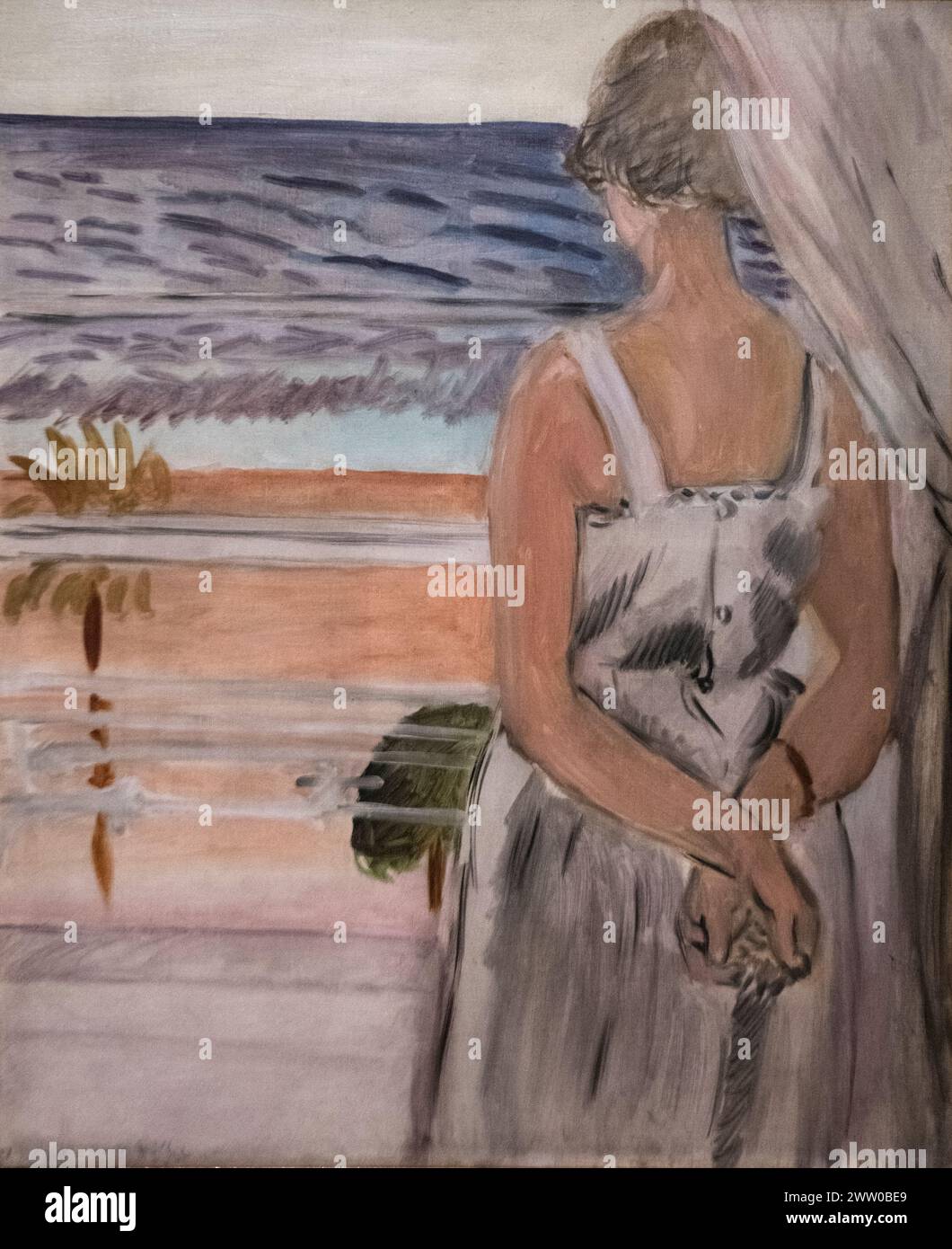 Henri Matisse : 'par la fenêtre' (1918) Banque D'Images