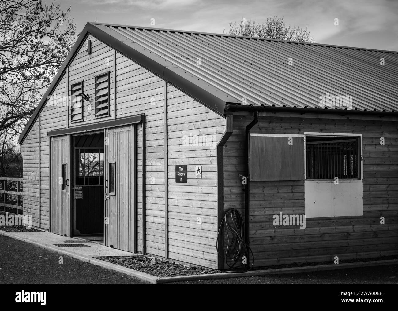 Belvoir Vale RDA Centre (Riding for the Disabled Association) - Colston Bridge Farm, Nottinghamshire Banque D'Images