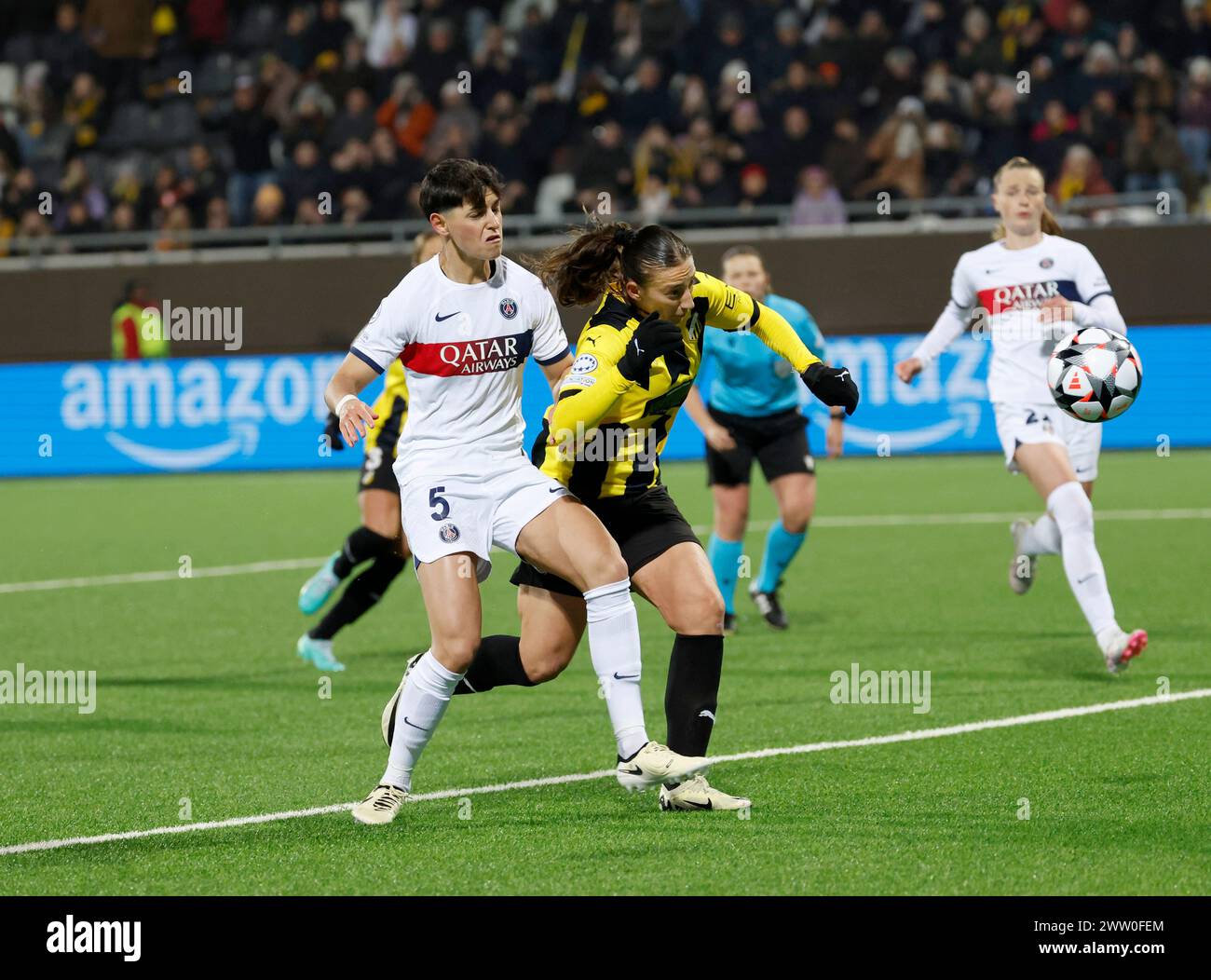 GOTHENBURG, SUÈDE 20240320lors du premier quart de finale de l'UEFA Women's Champions League entre Häcken et le Paris Saint-Germain à Hisingen Arena, G. Banque D'Images