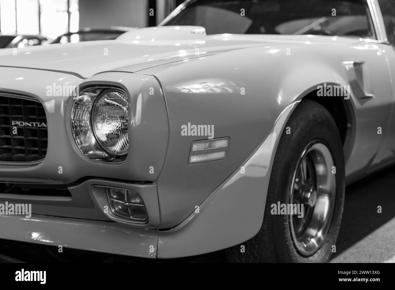 Sparkford.Somerset.United Kingdom.7 janvier 2024.Un Pontiac Firebird TRANS Am de 1973 est exposé au Haynes Motor Museum de Somerset Banque D'Images