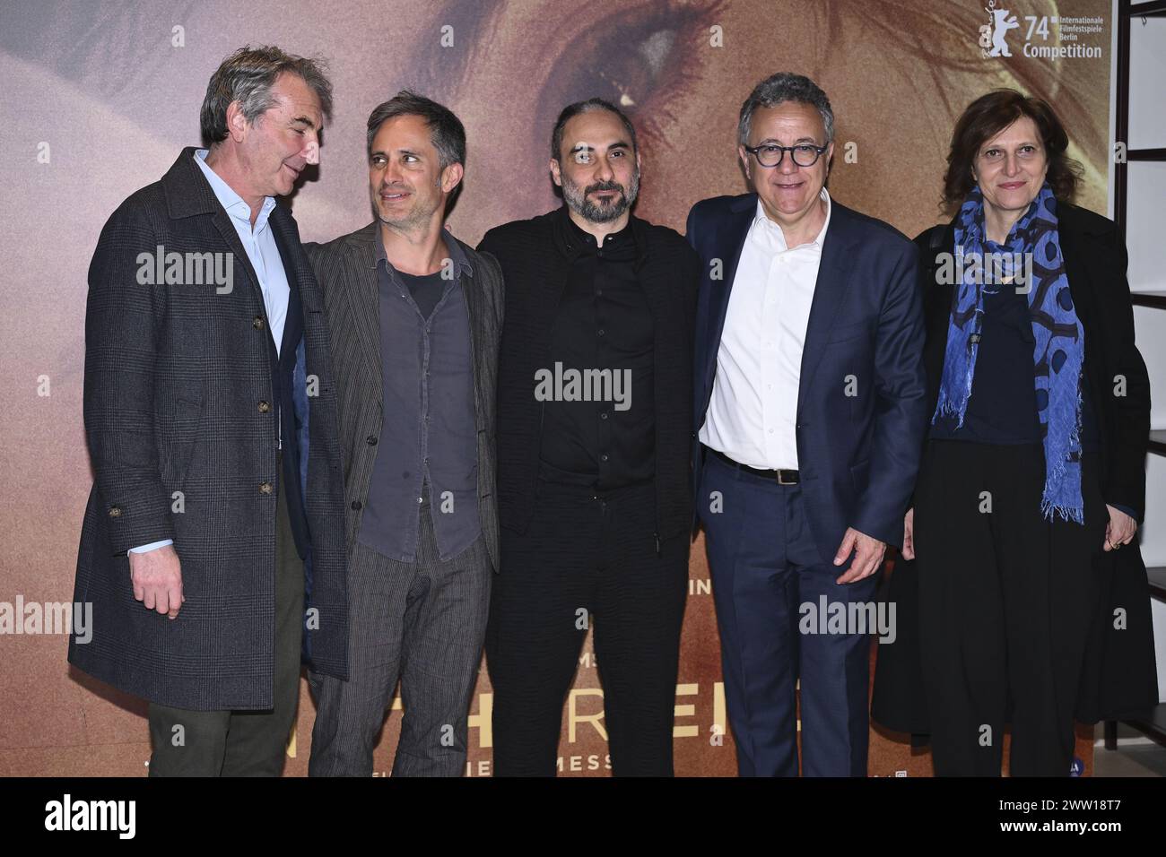 Rome, Italie. 20 mars 2024. Le Cast pendant le Photocall du film “Another End”, 20 mars 2024 au cinéma Barberini à Rome, Italie. Crédit : Live Media Publishing Group/Alamy Live News Banque D'Images