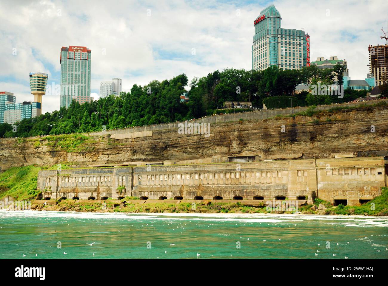 La centrale hydroélectrique historique des hôtels et casinos de Niagara Falls fournissait de l'électricité à la ville Banque D'Images