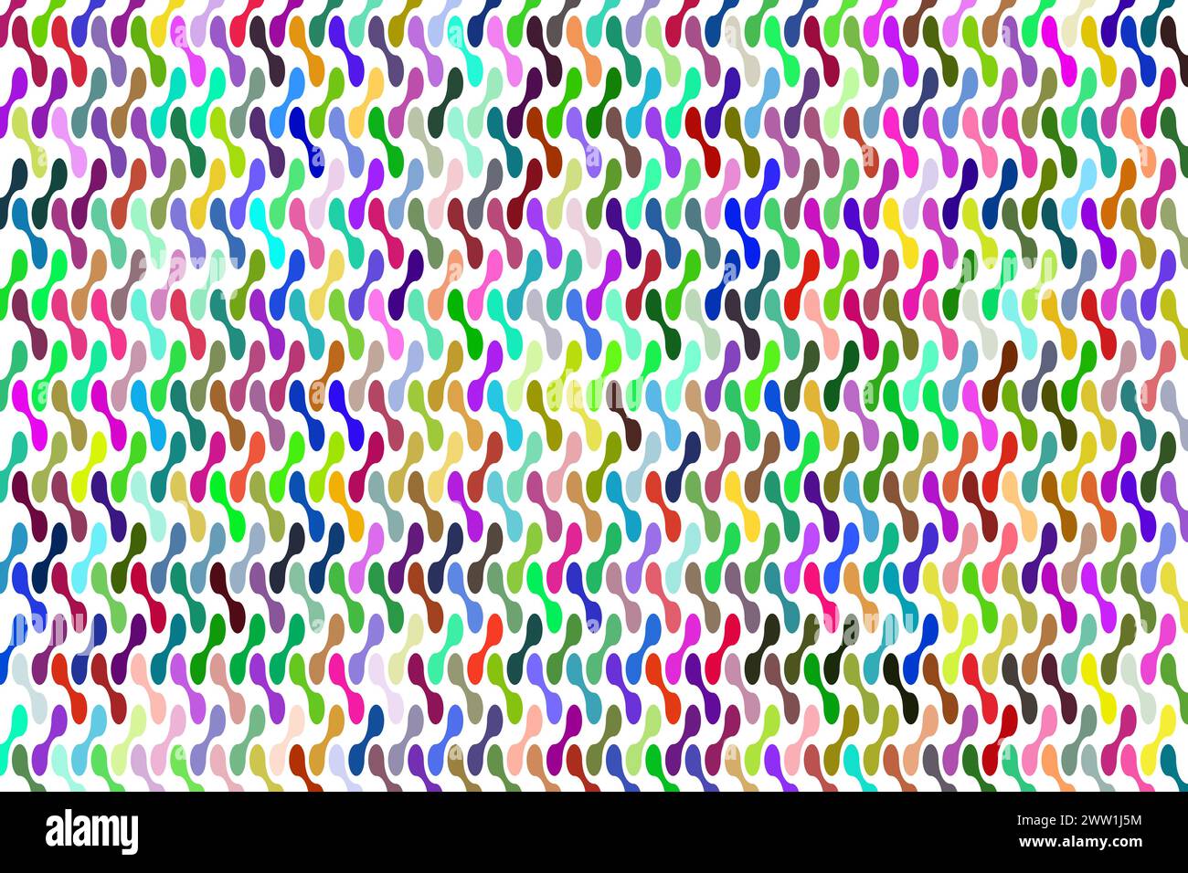 Mouvement de point abstrait connecté des blobs ronds transition metaballs avec des couleurs aléatoires. Illustration de Vecteur