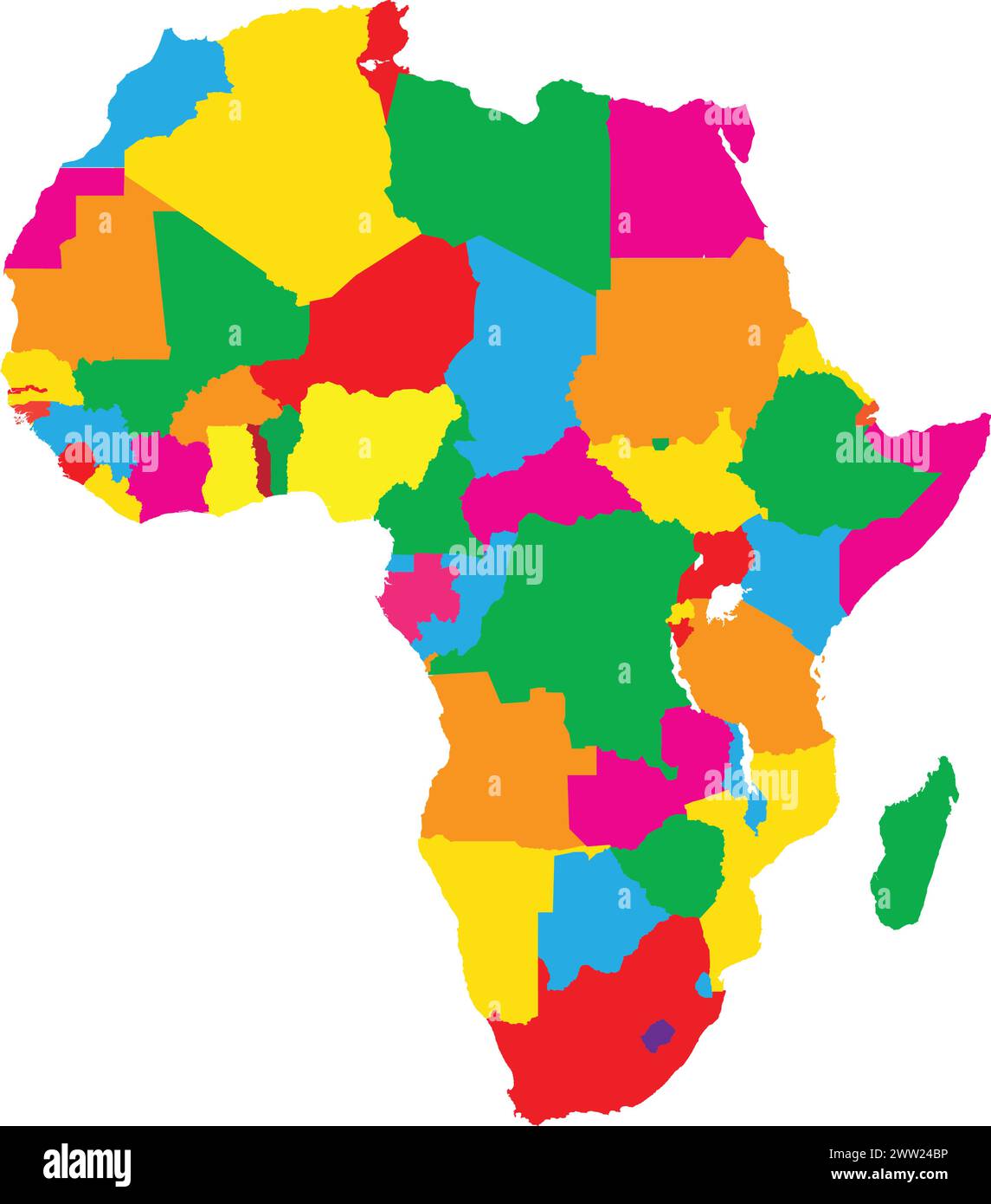 Icône de ligne de carte Afrique avec conception d'illustration vectorielle de motif rayé girafe Illustration de Vecteur