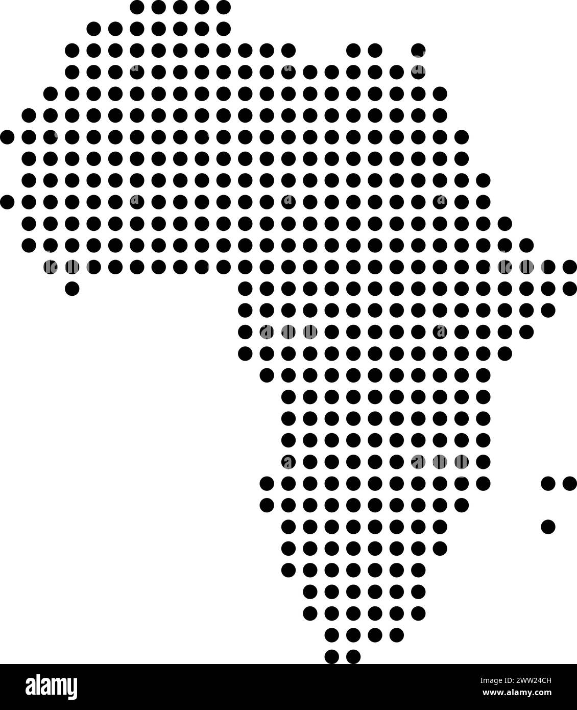 Icône de ligne de carte Afrique avec conception d'illustration vectorielle de motif rayé girafe Illustration de Vecteur