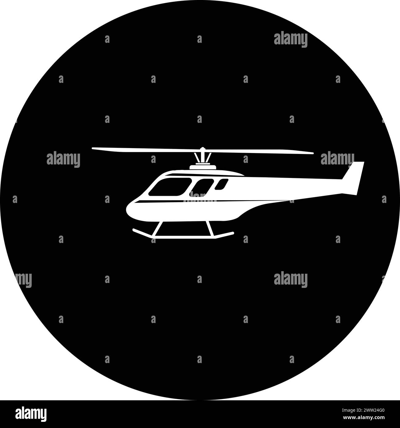 conception d'illustration vectorielle d'icône d'hélicoptère Illustration de Vecteur