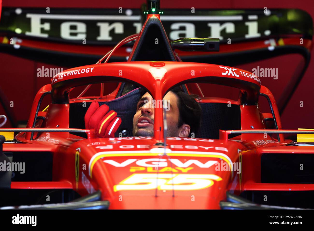 Melbourne, Australie. 21 mars 2024. Carlos Sainz Jr (ESP) Ferrari SF-24. 21.03.2024. Formula 1 World Championship, Rd 3, Australian Grand Prix, Albert Park, Melbourne, Australie, jour de préparation. Le crédit photo devrait se lire : XPB/Alamy Live News. Banque D'Images