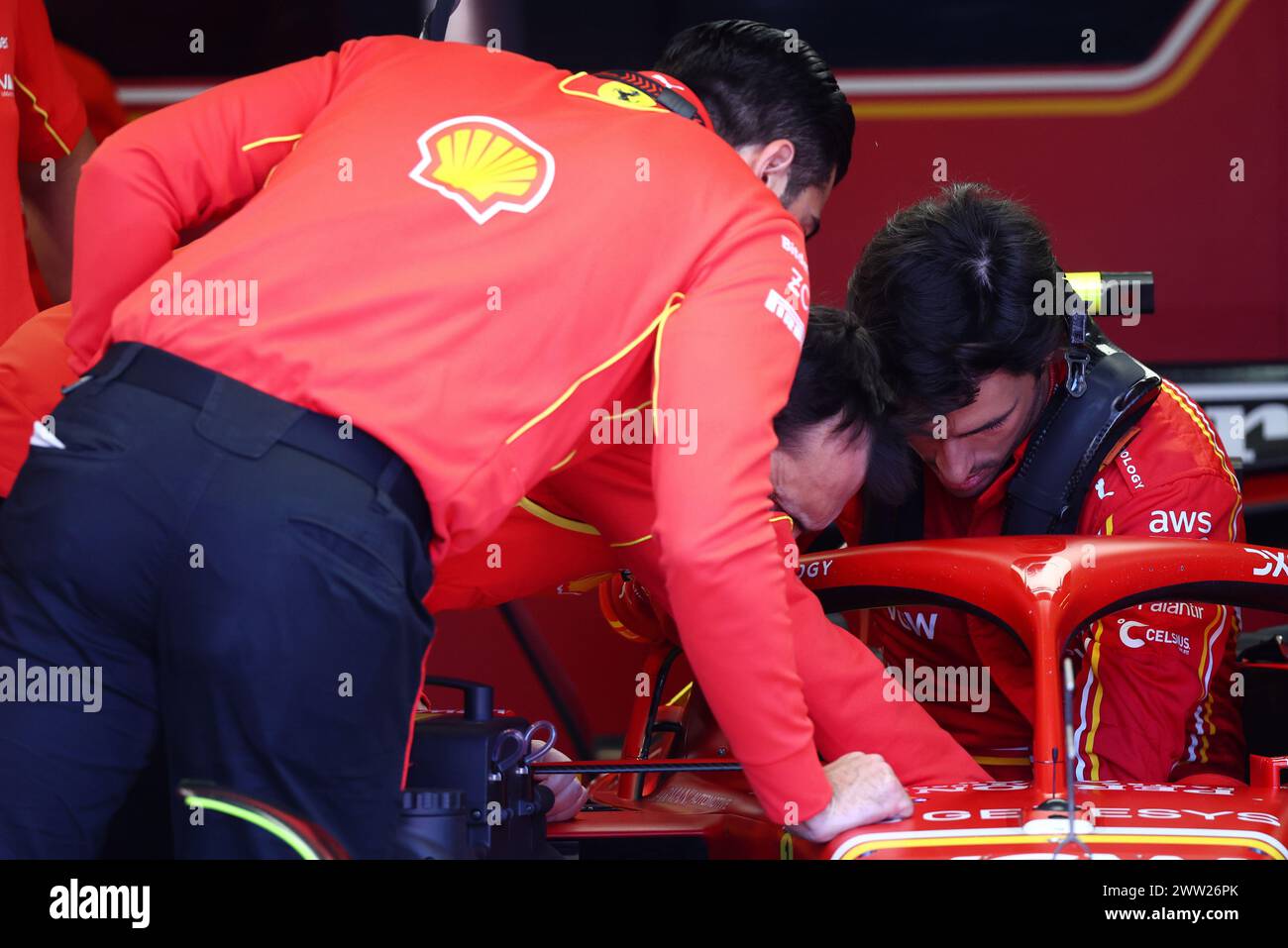 Melbourne, Australie. 21 mars 2024. Carlos Sainz Jr (ESP) Ferrari SF-24. 21.03.2024. Formula 1 World Championship, Rd 3, Australian Grand Prix, Albert Park, Melbourne, Australie, jour de préparation. Le crédit photo devrait se lire : XPB/Alamy Live News. Banque D'Images