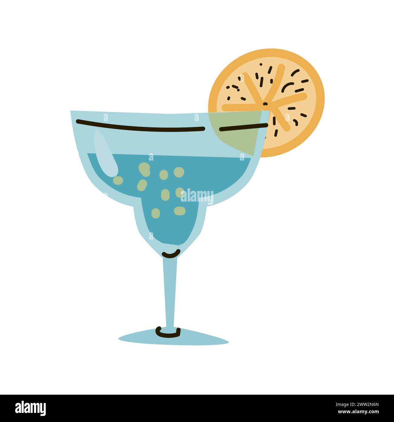 tequila mexicaine dans un verre avec illusration de tranche de citron. Illustration vectorielle dans un style plat. Peut être utilisé pour bannière de vacances mexicaines, flyer, carte. Illustration de Vecteur