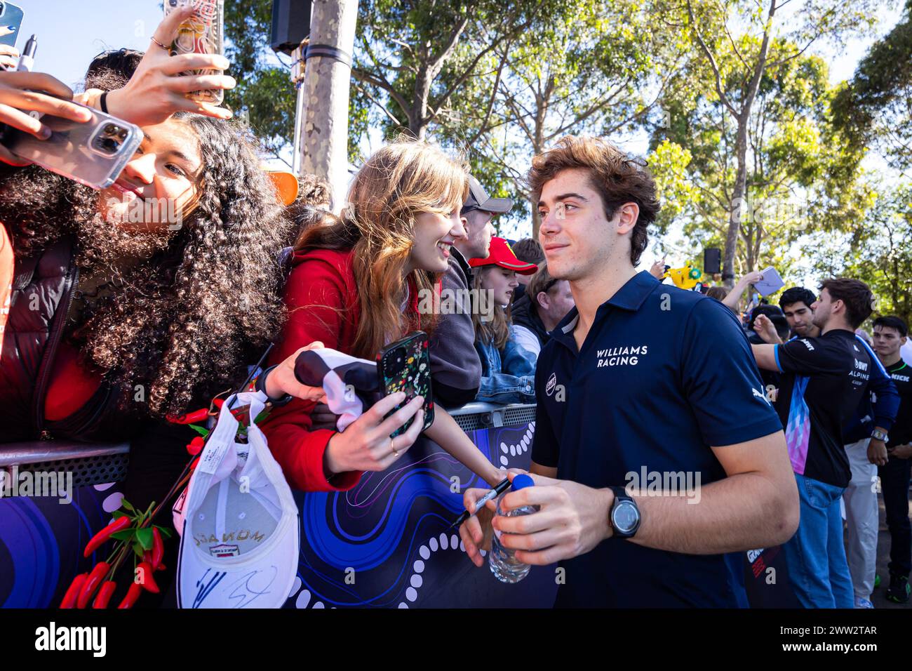 Melbourne, Australie, 21/03/2024, COLAPINTO Franco (Arg), MP Motorsport, Dallara F2 2024, portrait lors de la 3ème manche du Championnat FIA de formule 2 2024 du 22 au 24 mars 2024 sur le circuit Albert Park, à Melbourne, Australie Banque D'Images
