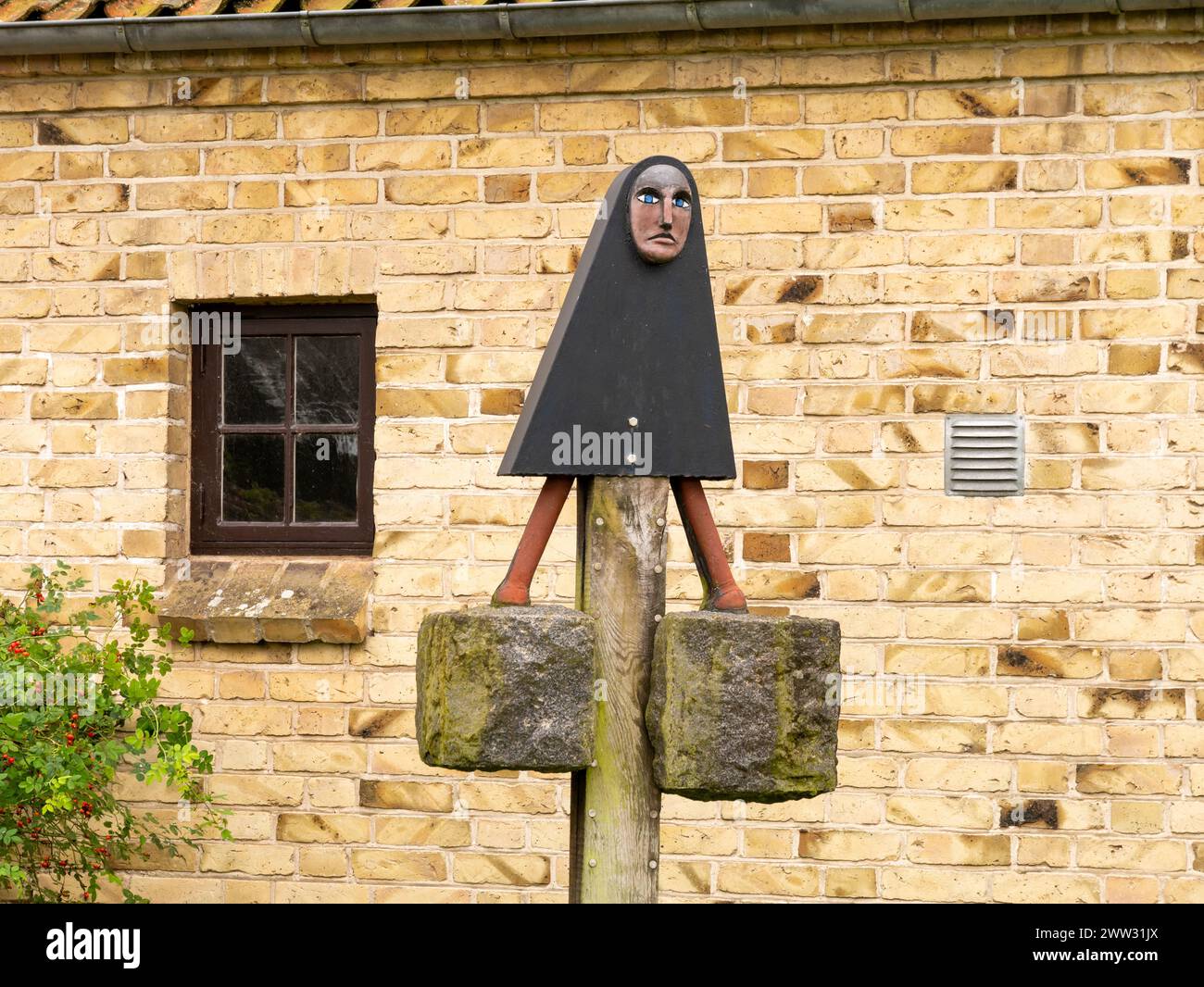 Mémorial de Birgitta par l'église de Mariager, Nordjylland, Danemark Banque D'Images