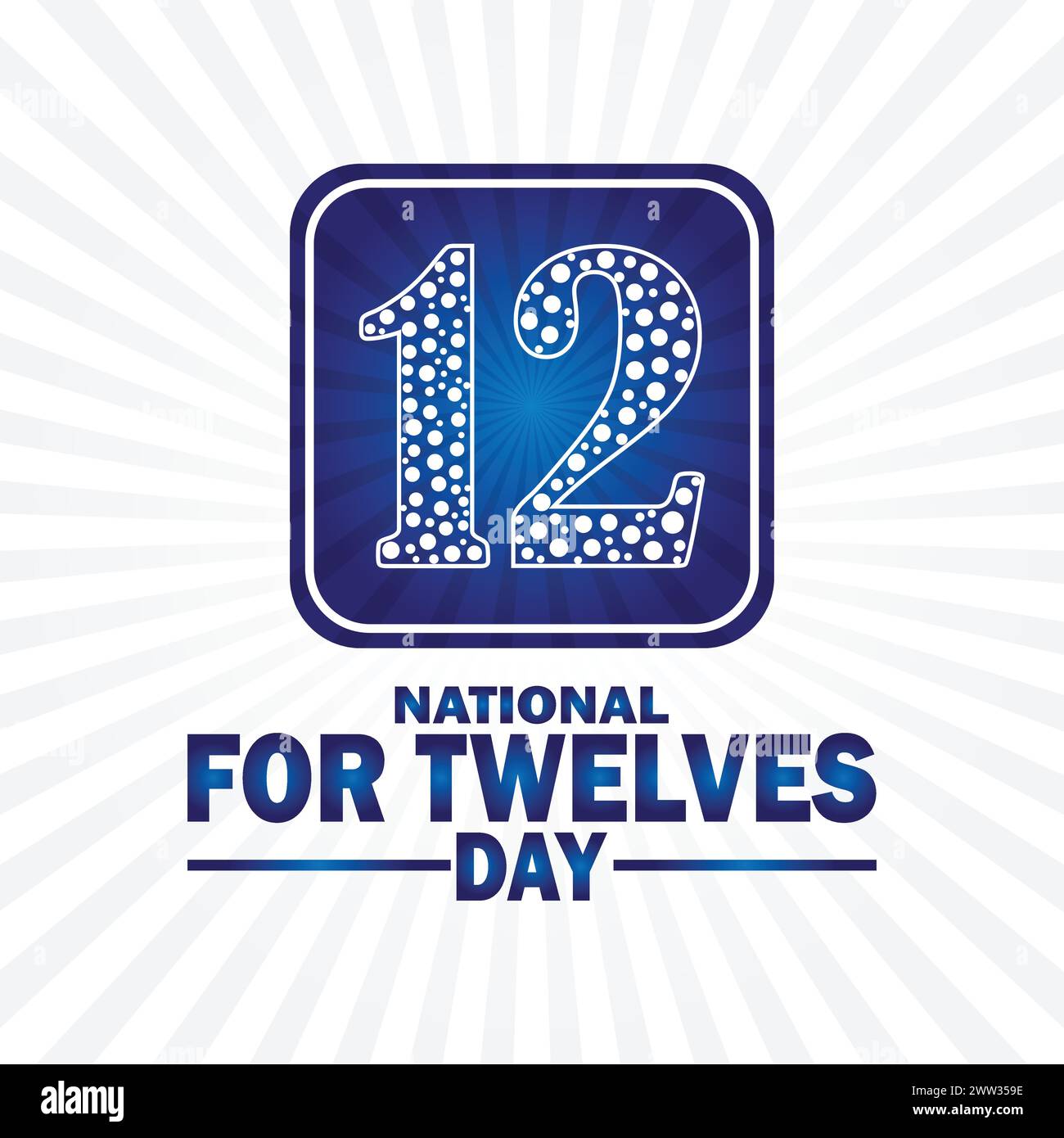 National pour la Journée des douze. Concept de vacances. Modèle pour fond, bannière, carte, affiche avec inscription de texte Illustration de Vecteur
