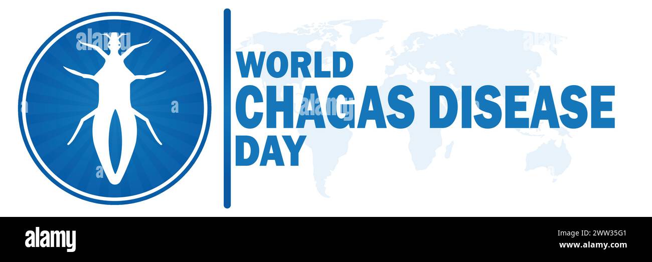 Journée mondiale de la maladie de Chagas. Convient pour carte de vœux, affiche et bannière. Illustration de Vecteur