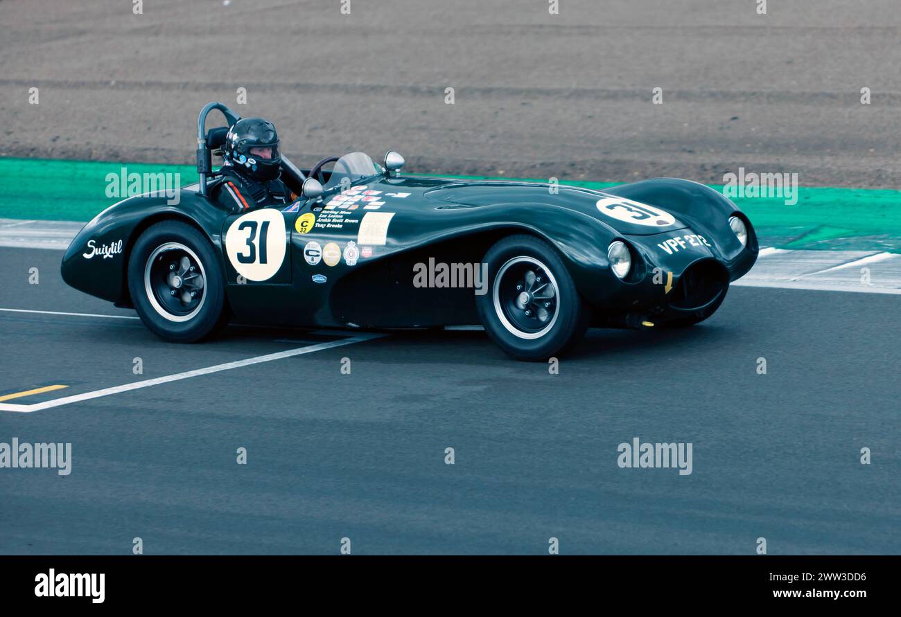 Paul Griffin au volant de son Green, Connaught ALSR, 1954 ans, lors du Trophée MRL RAC Woodcote au Festival de Silverstone 2023 Banque D'Images