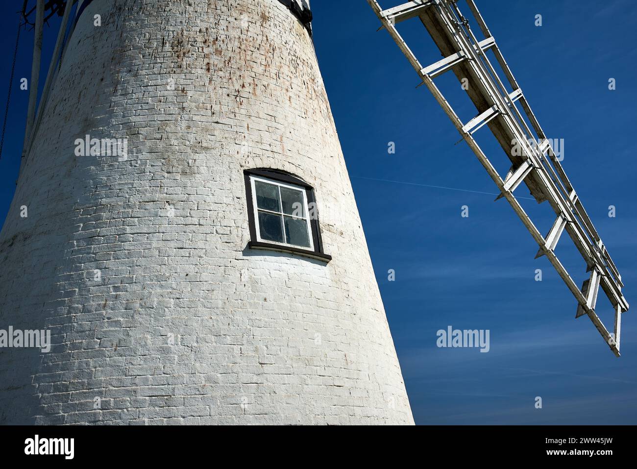 Thurne Dyke drainage Mill, Ludham, Norfolk, Angleterre Banque D'Images