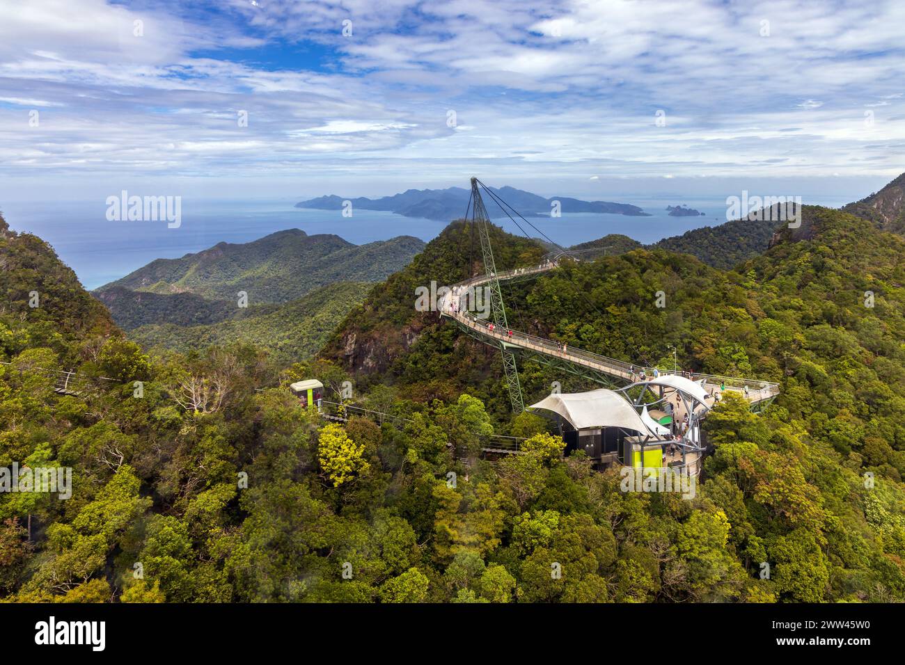 Pont aérien de Langkawi sur l'île de Langkawi, Malaisie Banque D'Images