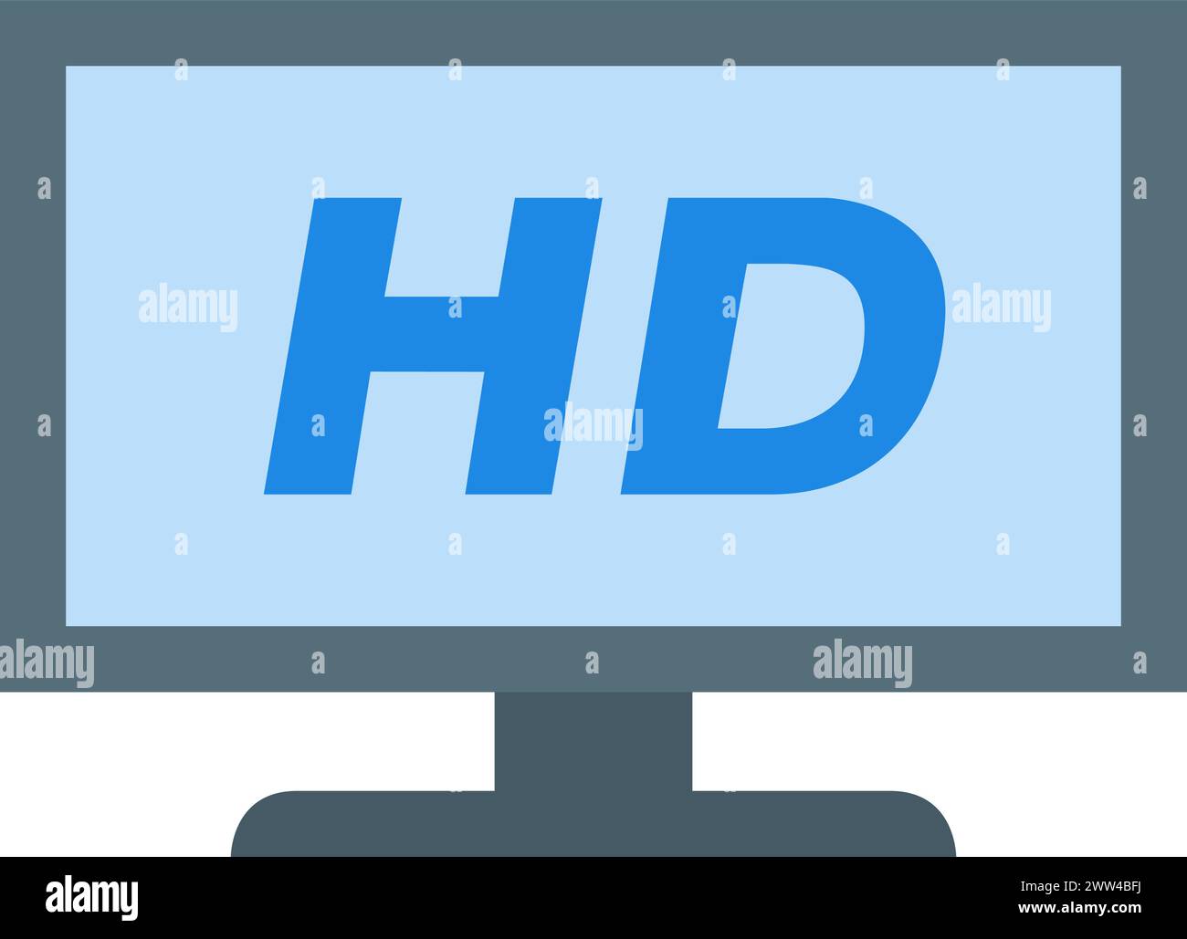 Icône HDTV Illustration de Vecteur