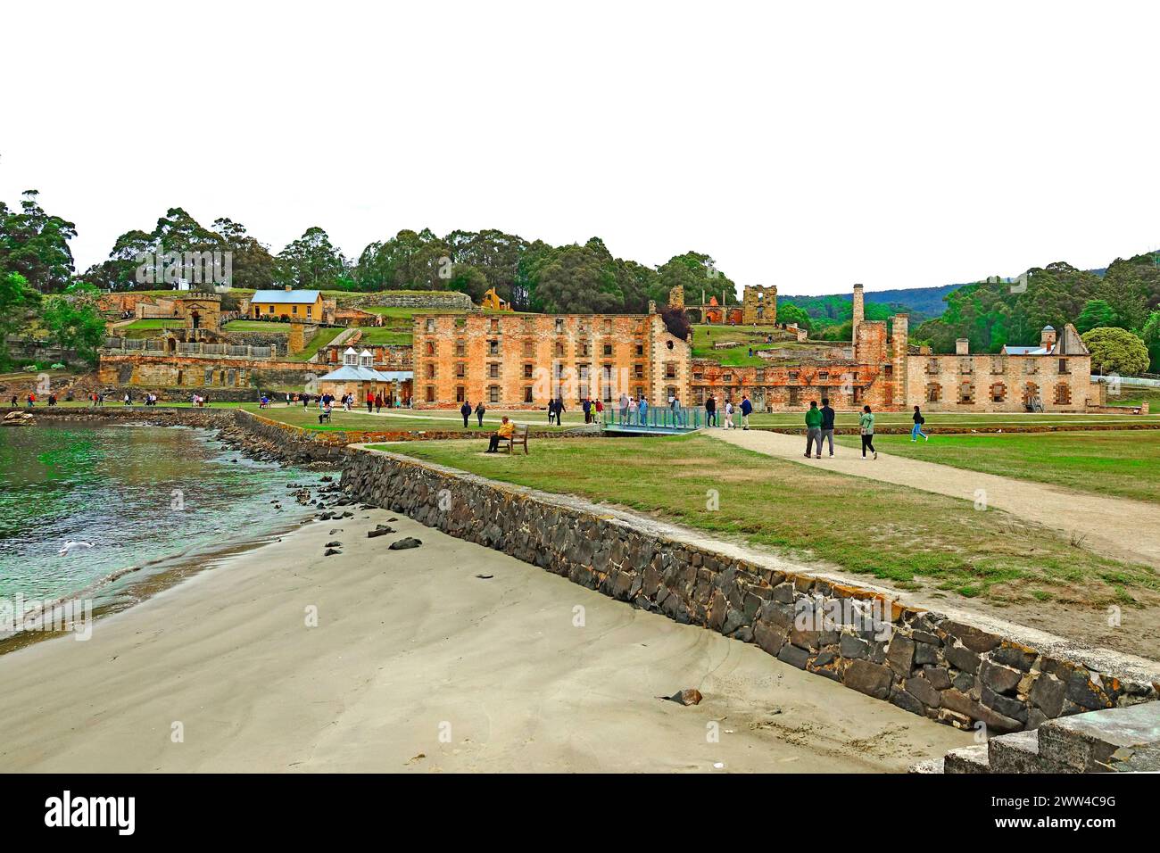 Port Arthur Tasmanie pénitencier australien site classé au patrimoine mondial de l'UNESCO Banque D'Images