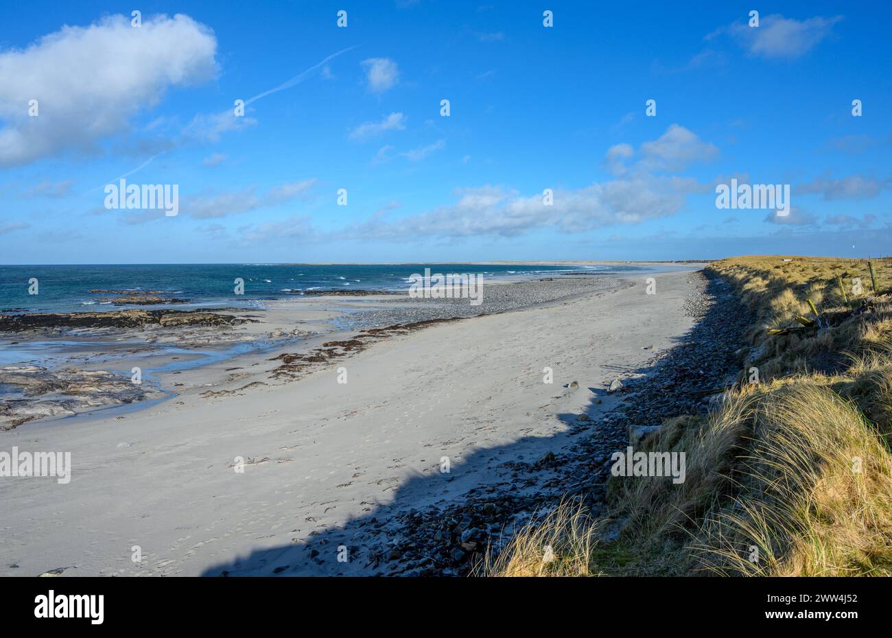 Kildonan Beach, île de South Uist, Hébrides extérieures, Écosse, Royaume-Uni Banque D'Images