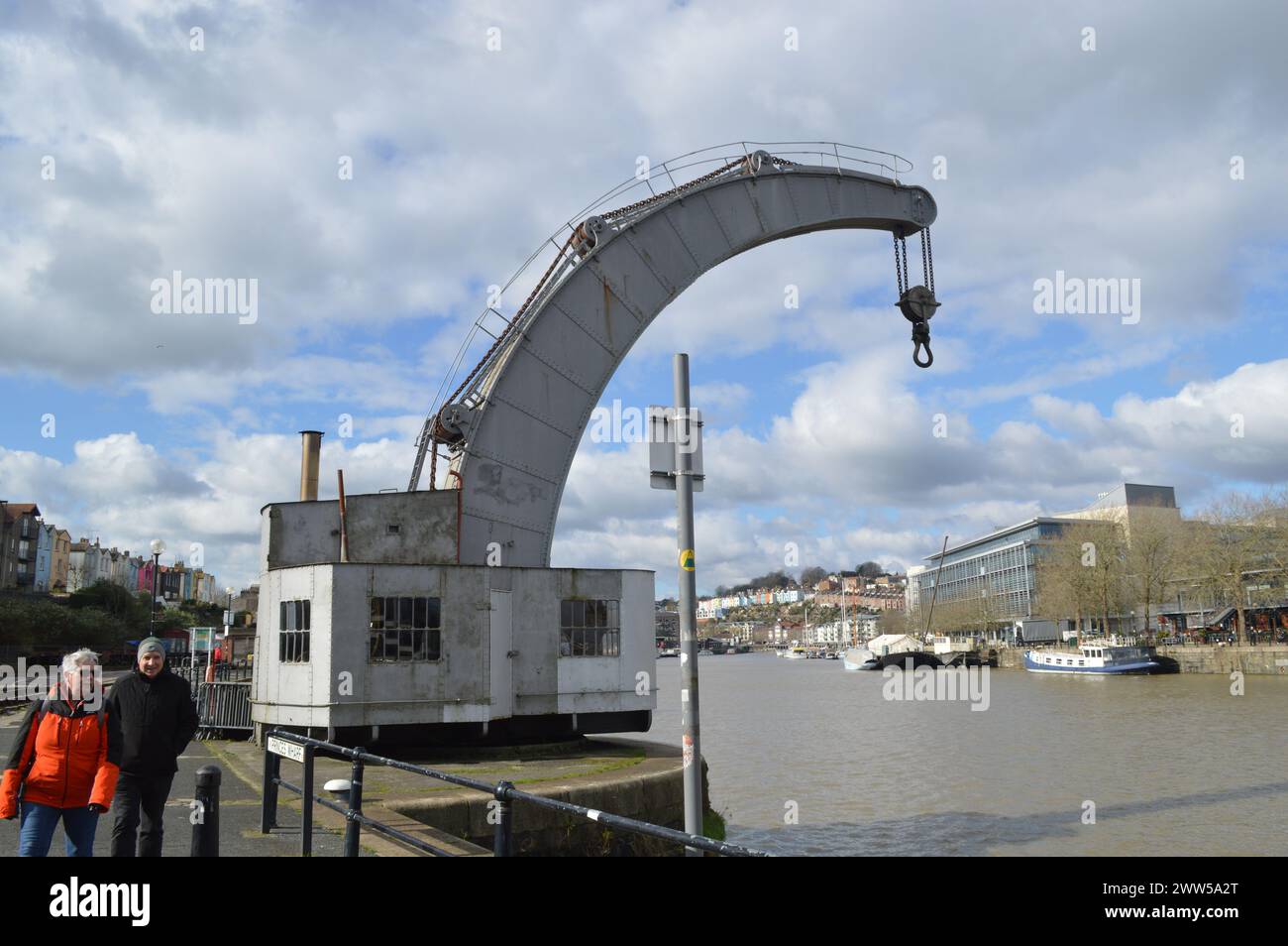 La grue à vapeur Fairbairn à Bristol, Angleterre, Royaume-Uni. 26 février 2024. Banque D'Images