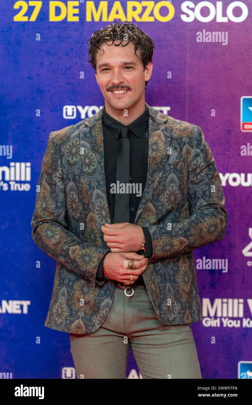 Madrid, Madrid, Espagne. 21 mars 2024. PHOTOCALL PREMIERE Ã¢â‚¬Å“MILLI VANILLI : GIRL YOU’TRUEÃ¢â‚¬Â ITÃ‚Â - 24/03/21.ALMAGRO SAN MIGUEL, est un acteur espagnol.@almagrosanmiguel. (Crédit image : © Oscar Manuel Sanchez/ZUMA Press Wire) USAGE ÉDITORIAL SEULEMENT! Non destiné à UN USAGE commercial ! Banque D'Images