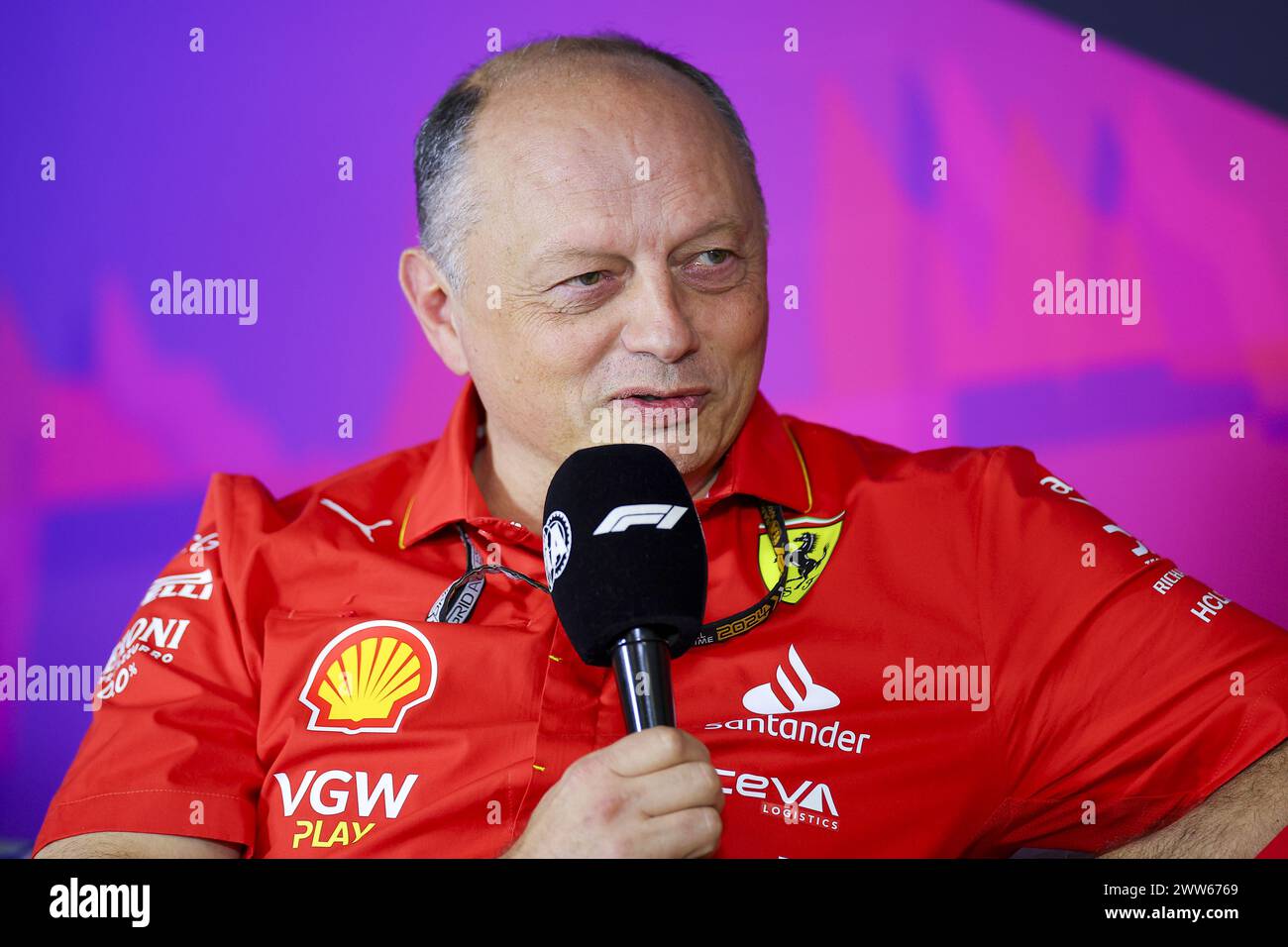 VASSEUR Frederic (fra), Team principal & General Manager de la Scuderia Ferrari, portrait lors du Rolex Australian Grand Prix de formule 1 2024, 3ème manche du Championnat du monde de formule 1 2024 du 22 au 24 mars 2024 sur le circuit Albert Park, à Melbourne, en Australie Banque D'Images