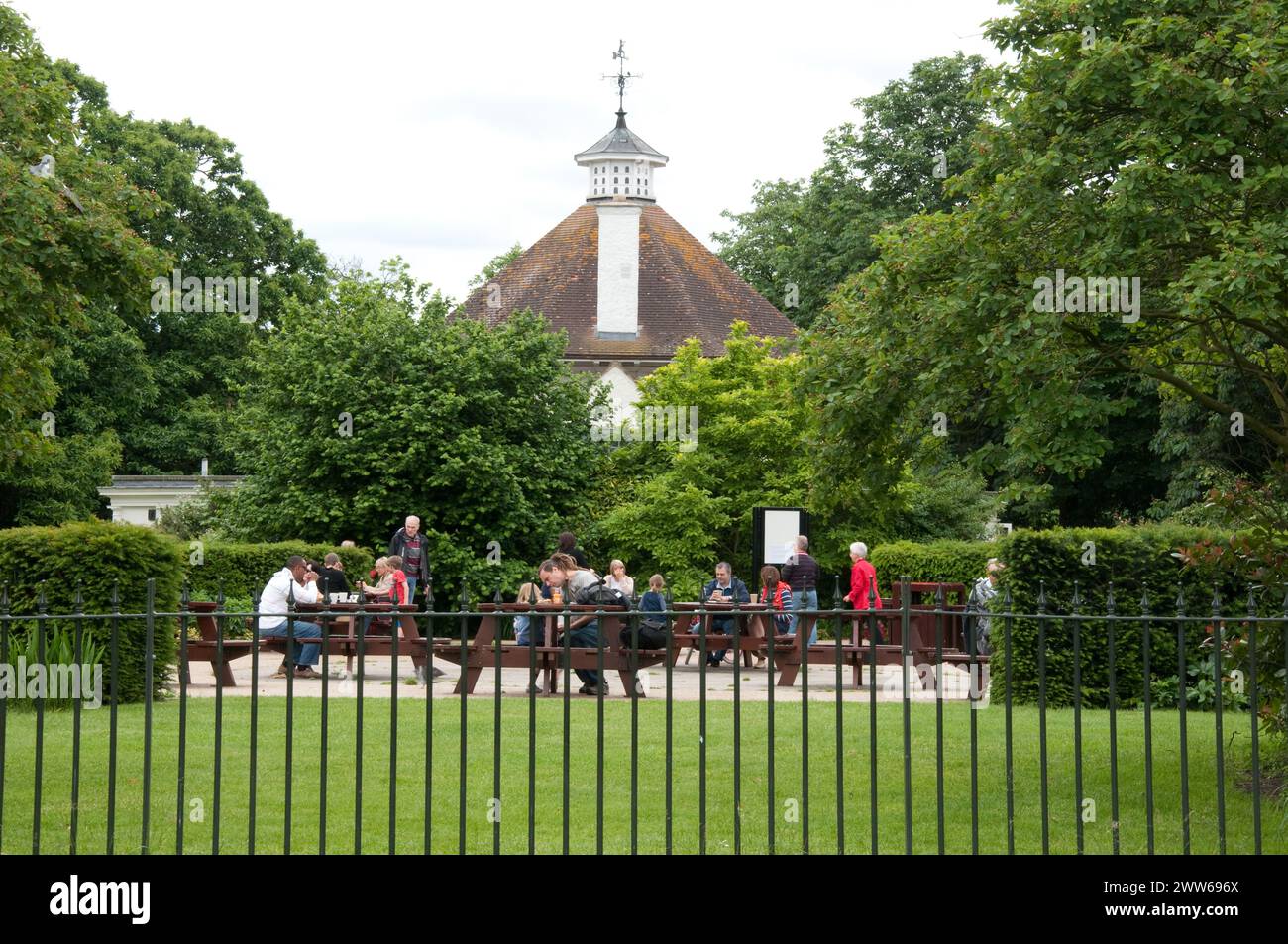 Café, Observatoire royal, Greenwich, South London, Royaume-Uni Banque D'Images
