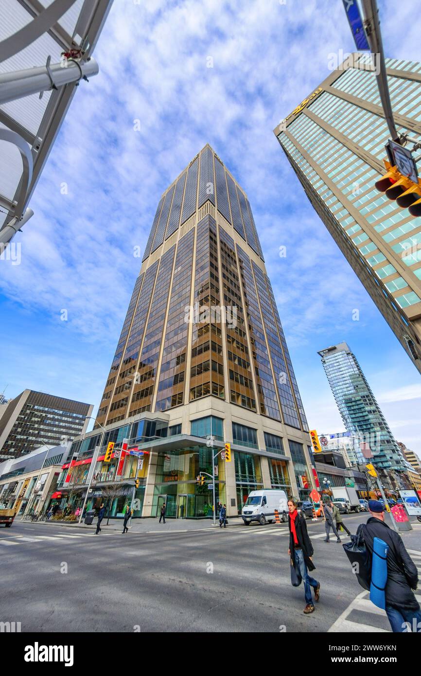 Gratte-ciel dans le centre-ville de Toronto, Canada Banque D'Images