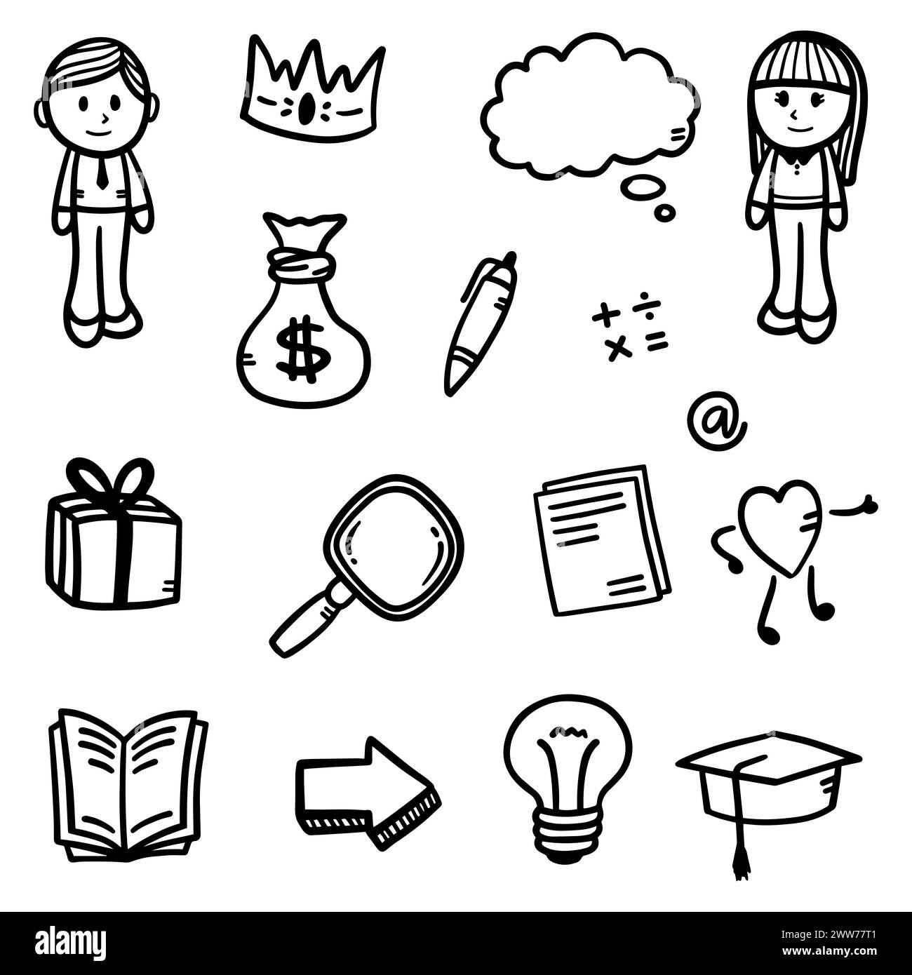 Résumé Doodle dessiné à la main de Black Thin Line Set inclure de l'icône d'entreprise dans l'illustration vectorielle Illustration de Vecteur Résumé Doodle dessiné à la main de Black Thin Line Set inclure de l'icône d'entreprise dans l'illustration vectorielle Illustration de Vecteur