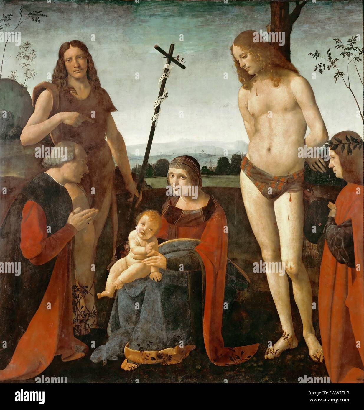 Giovanni Antonio Boltraffio, retable de Casio Madonna Banque D'Images