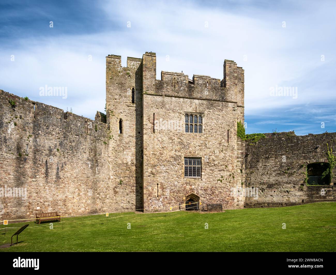 Marten's Tower, Château de Chepstow, pays de Galles, Royaume-Uni Banque D'Images